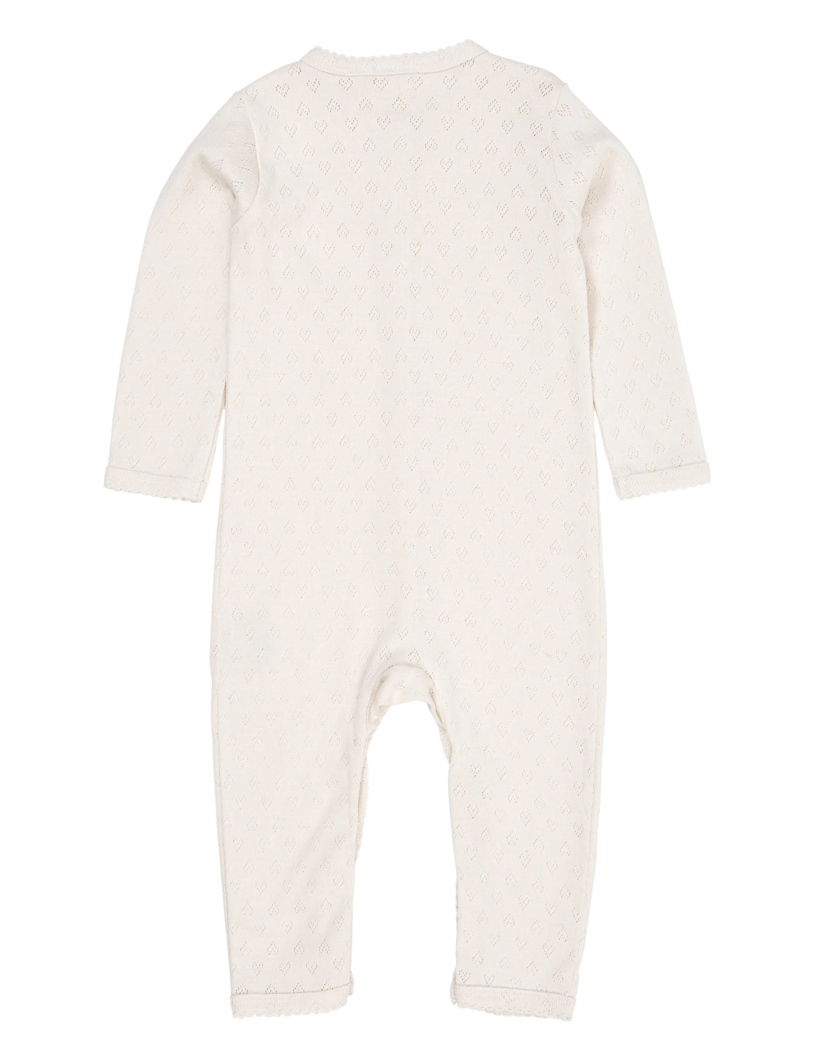 Copenhagen Colors - POINTELLE HEART FULL BODY - ilgomis rankovėmis - cream - 2