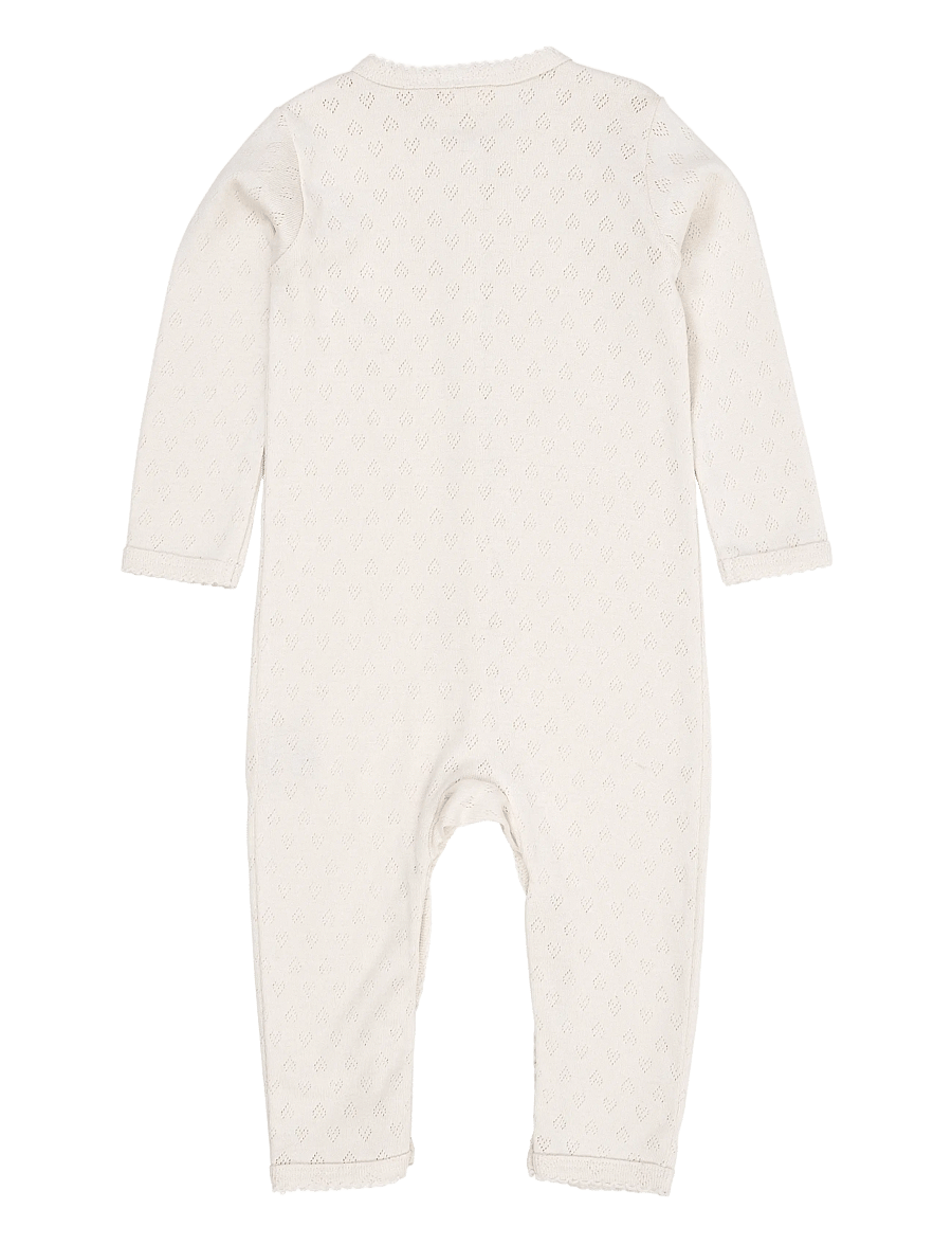 Copenhagen Colors - POINTELLE HEART FULL BODY - ilgomis rankovėmis - cream - 2