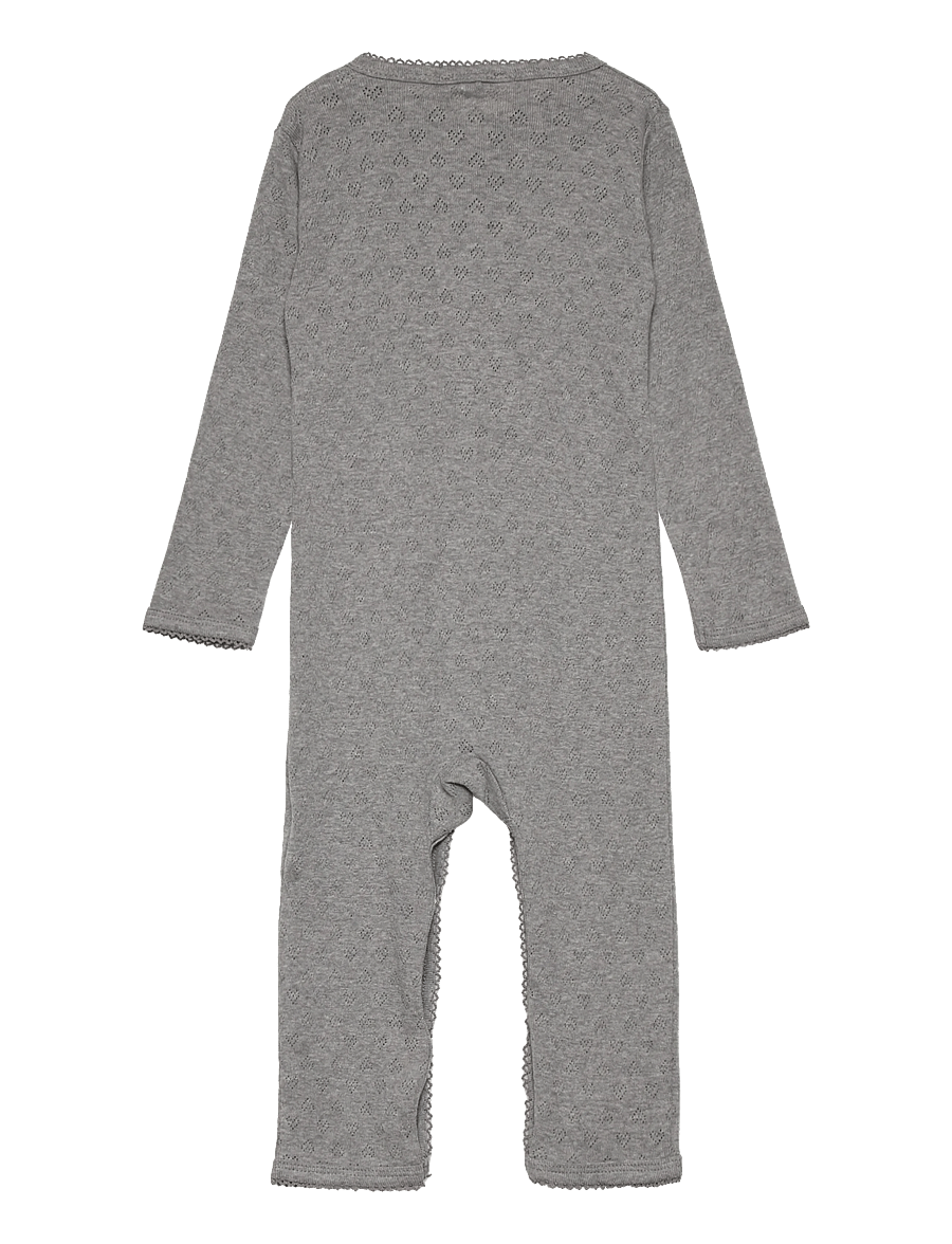 Copenhagen Colors - POINTELLE HEART FULL BODY - langærmede heldragter - grey mel. - 1