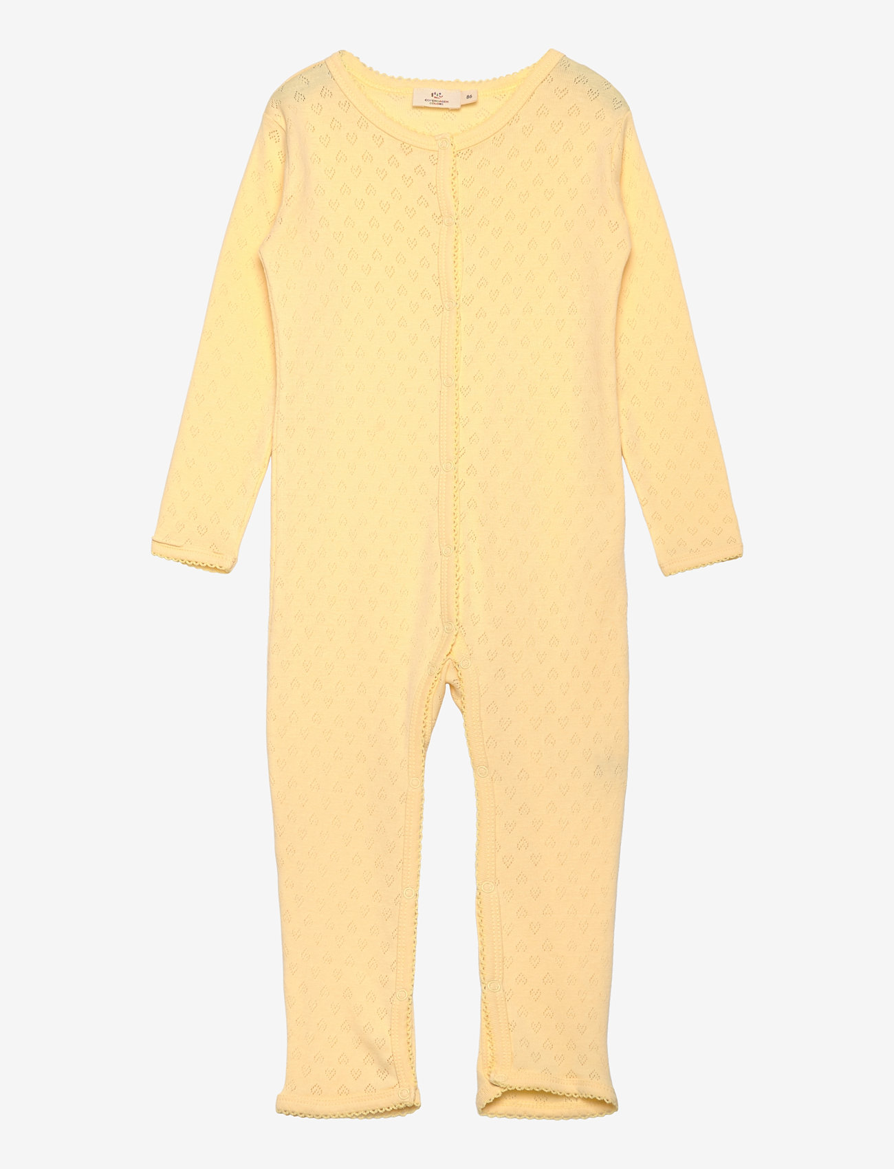 Copenhagen Colors - POINTELLE HEART FULL BODY - langærmede heldragter - pale yellow - 0