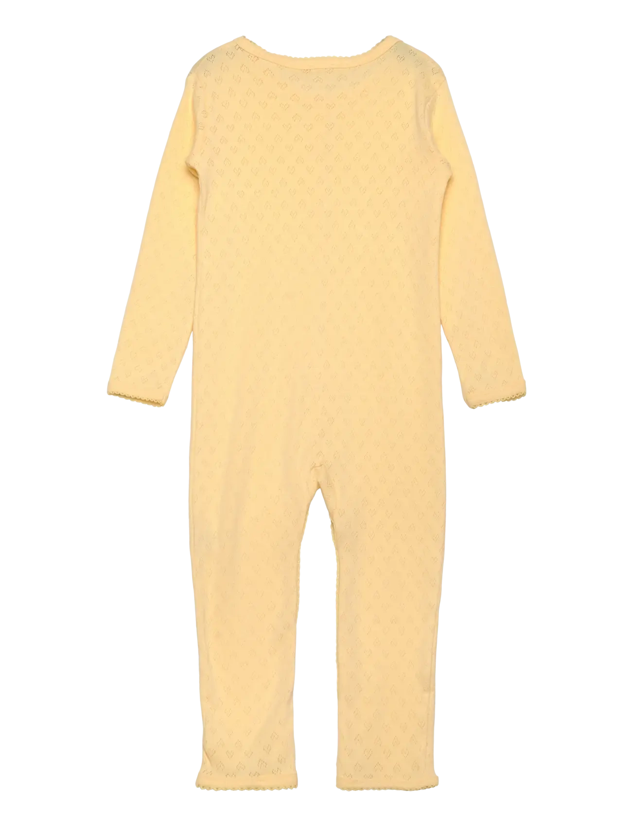 Copenhagen Colors - POINTELLE HEART FULL BODY - langermede heldresser - pale yellow - 1