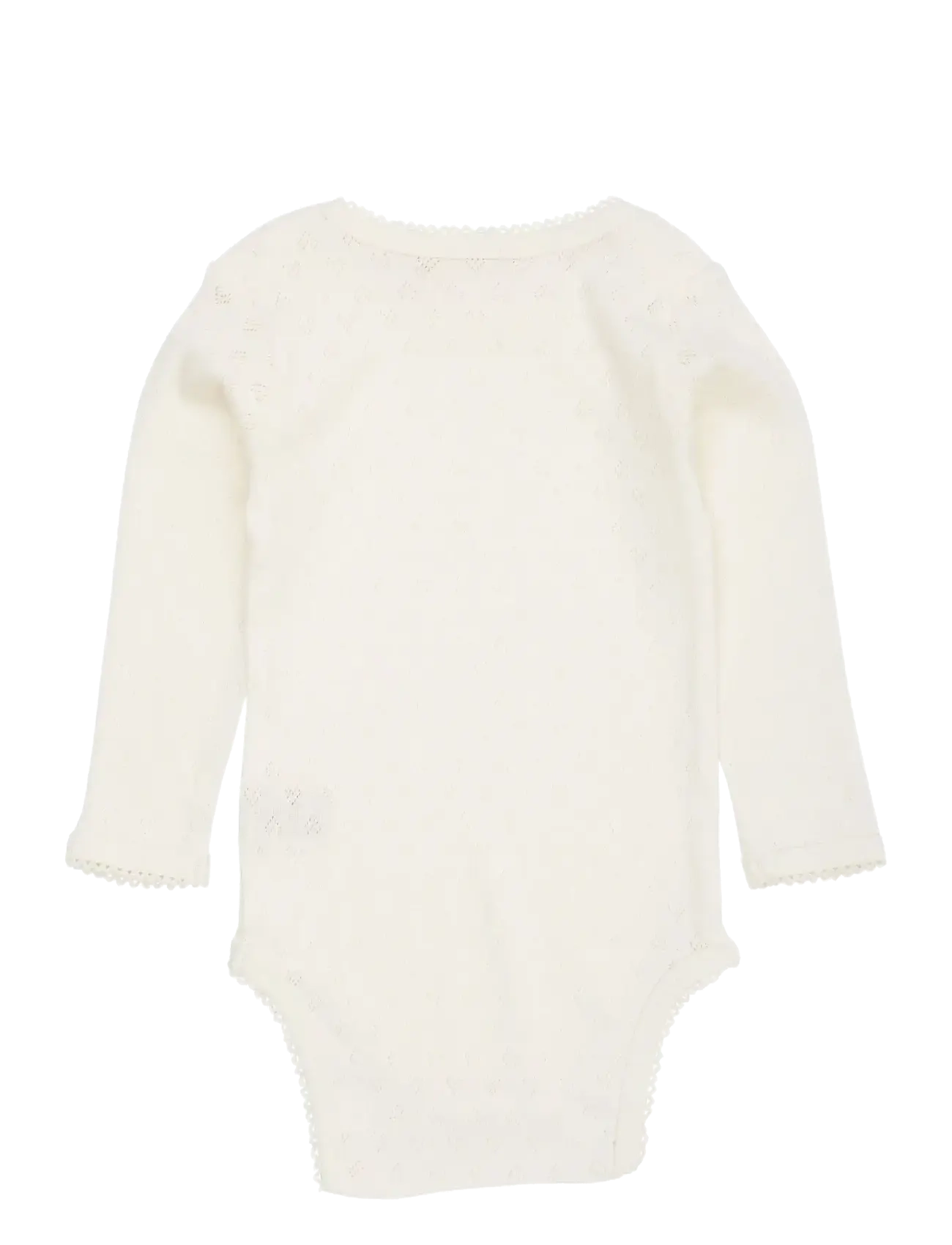 Copenhagen Colors - POINTELLE HEART LAPNECK BODY LS - langärmelige bodys - cream - 1