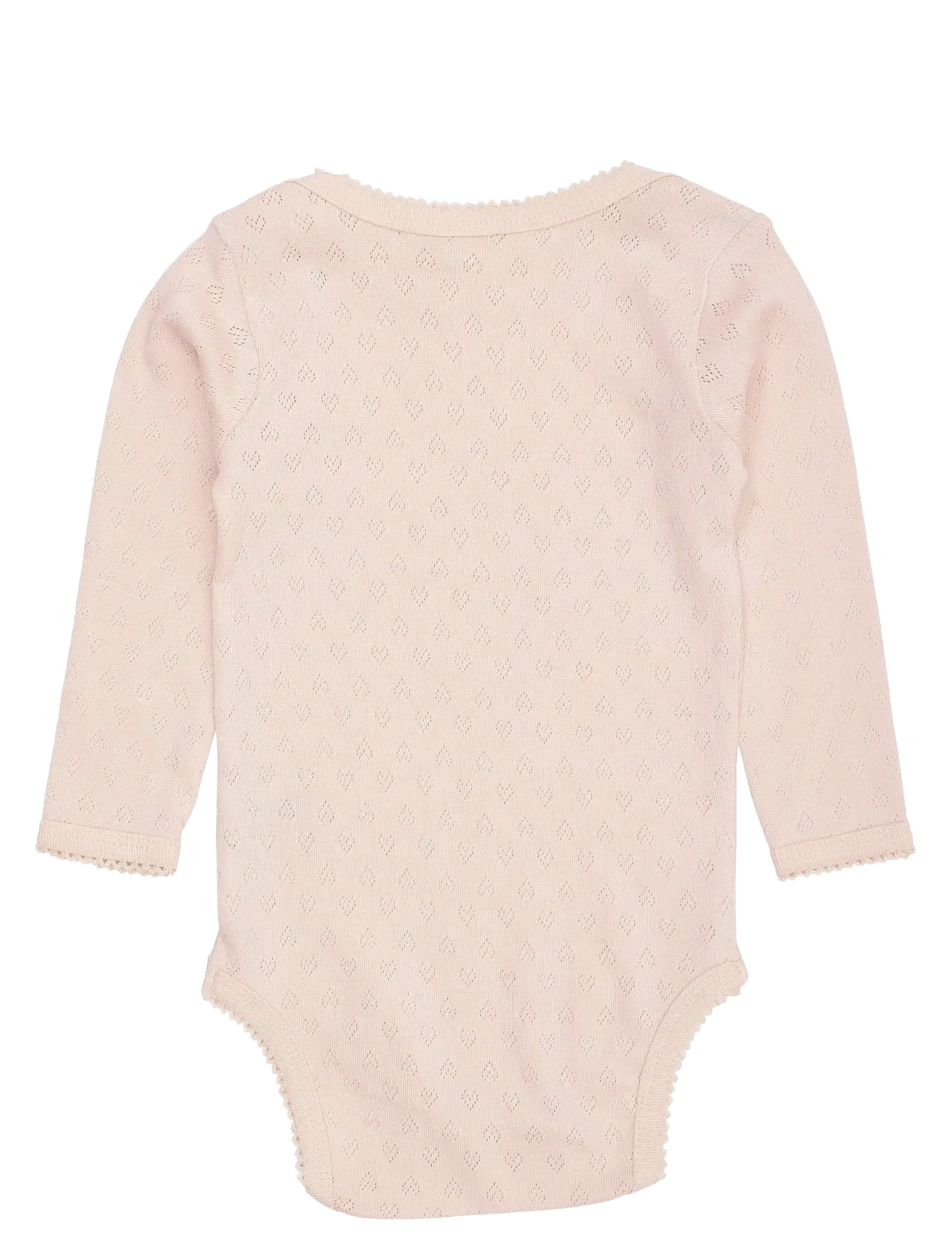 Copenhagen Colors - POINTELLE HEART LAPNECK BODY LS - langærmede bodyer - dusty rose - 1