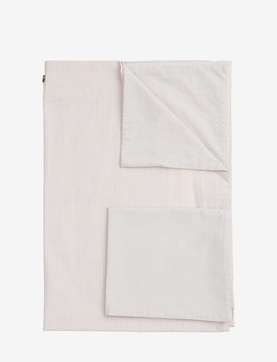Copenhagen Colors - FUTURE BABY BED LINEN W. STRIPES - voodiriiete komplektid - soft pink/lt. grey core - 1
