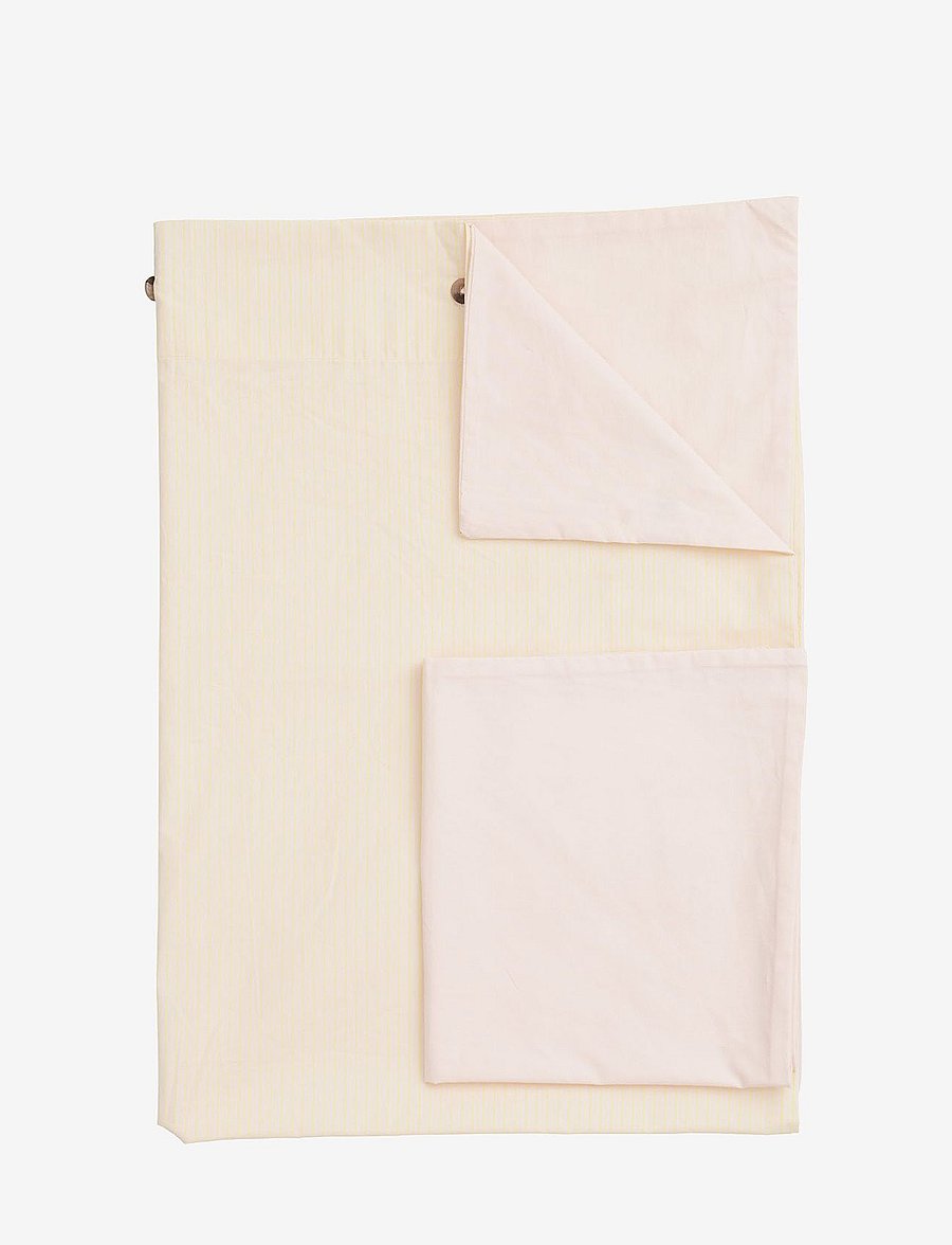 Copenhagen Colors - FUTURE BABY BED LINEN W. STRIPES - voodiriiete komplektid - soft pink/lt. yellow core - 1