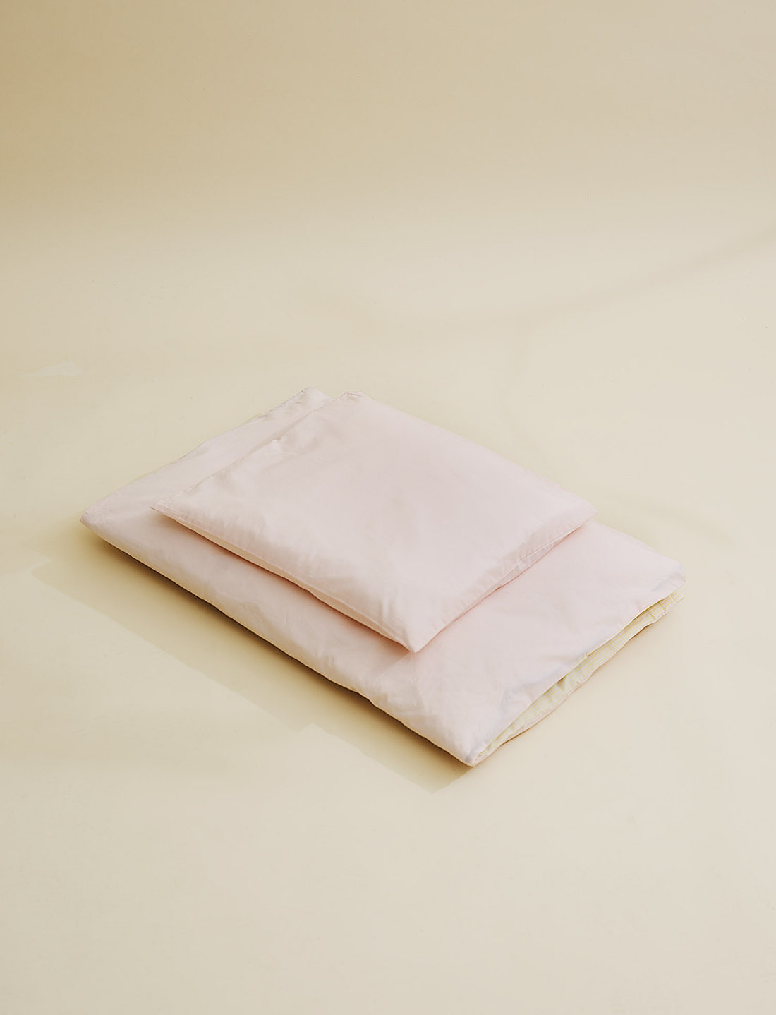 Copenhagen Colors - FUTURE BABY BED LINEN W. STRIPES - sengesæt - soft pink/lt. yellow core - 2