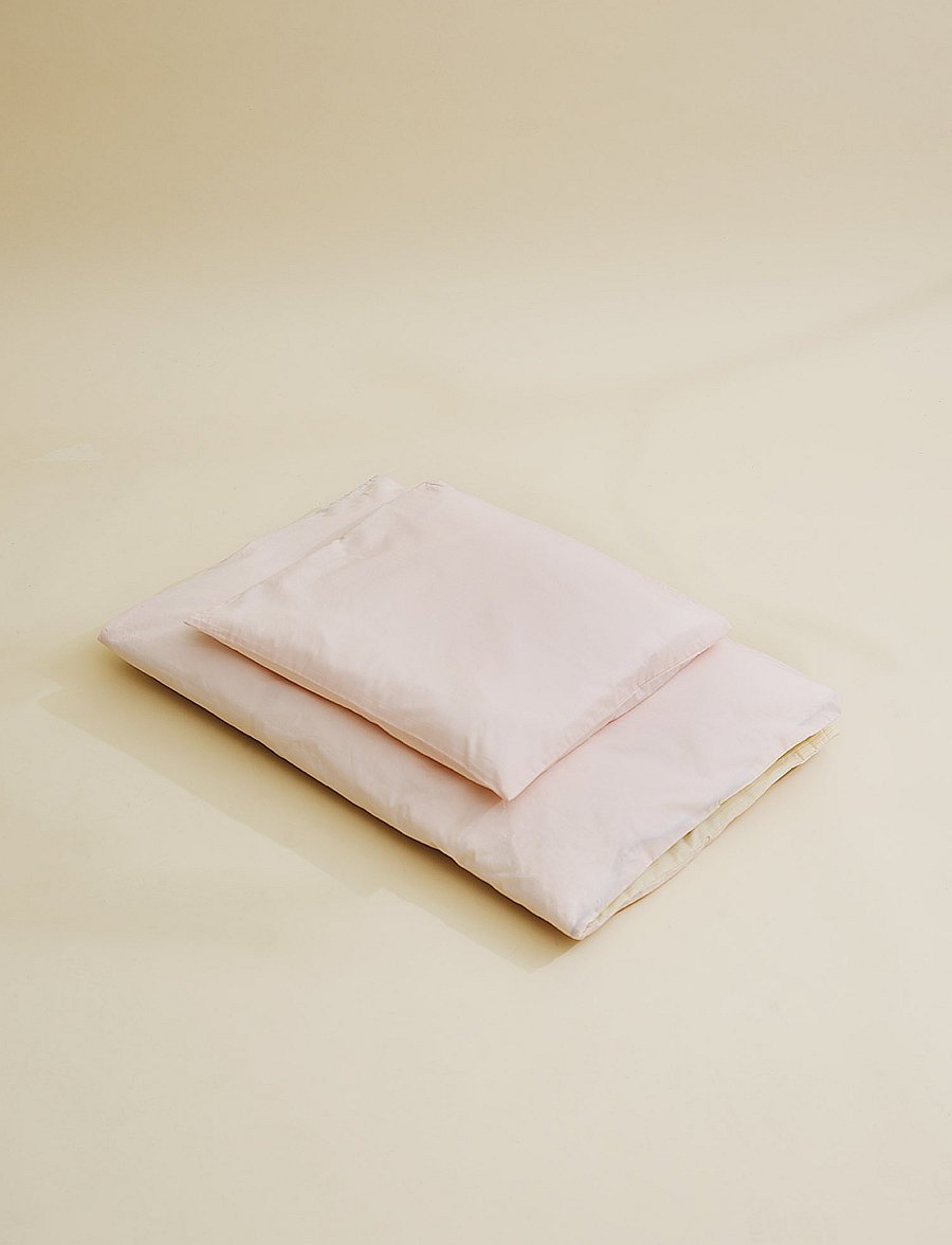 Copenhagen Colors - FUTURE BABY BED LINEN W. STRIPES - voodiriiete komplektid - soft pink/lt. yellow core - 2