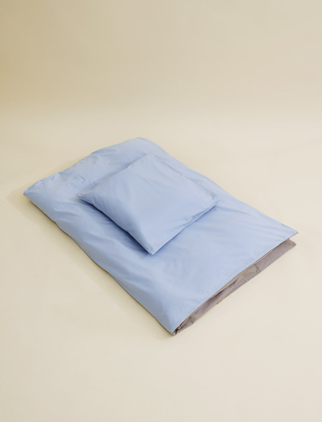 Copenhagen Colors - FUTURE BABY BED LINEN - bettwäsche-set - dusty blue 06/dark grey core - 0