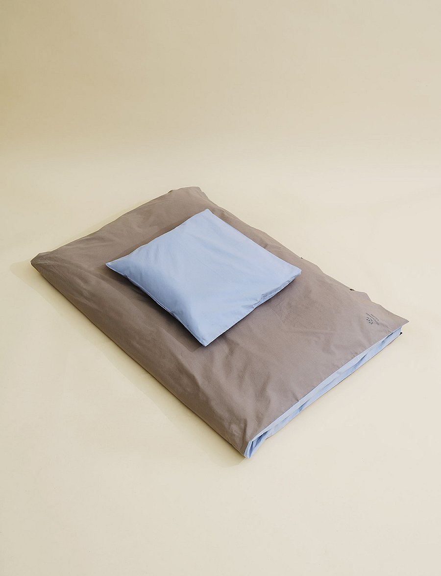 Copenhagen Colors - FUTURE BABY BED LINEN - bettwäsche-set - dusty blue 06/dark grey core - 2