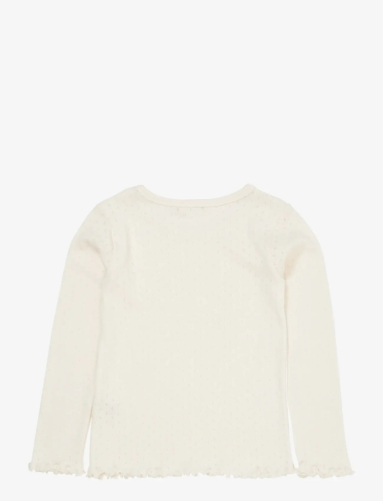 Copenhagen Colors - SUMMER POINTELLE LS TEE - langærmede t-shirts - cream - 1