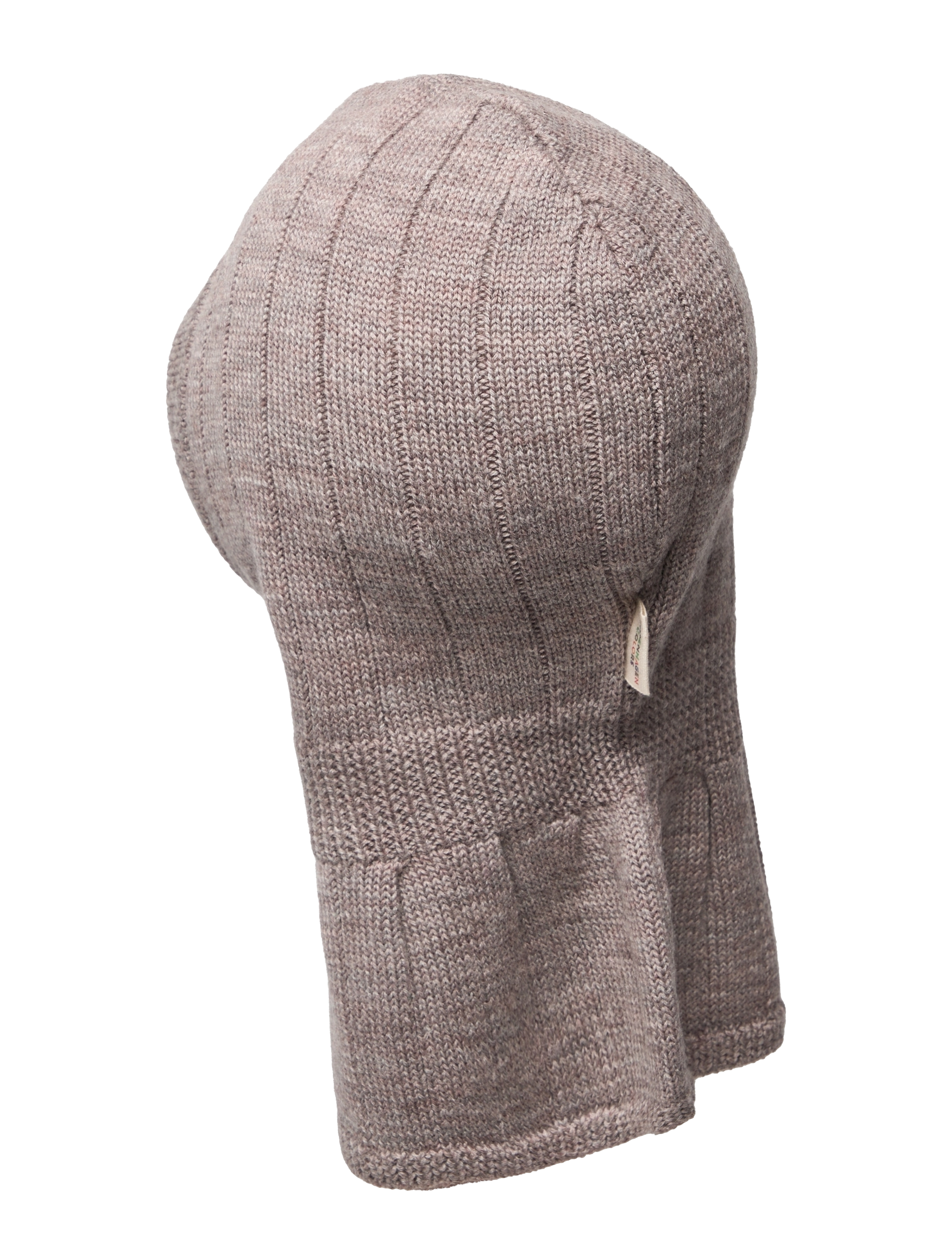 Copenhagen Colors - MERINO RIB KNITTED BALACLAVA - Žiemos aksesuarai - natural melange - 2