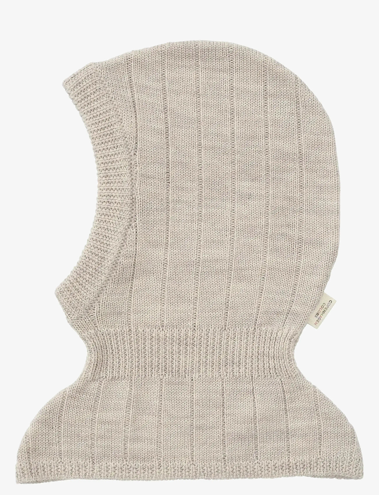 Copenhagen Colors - MERINO RIB KNITTED BALACLAVA - aksesuāri ziemai - pale cream melange - 0