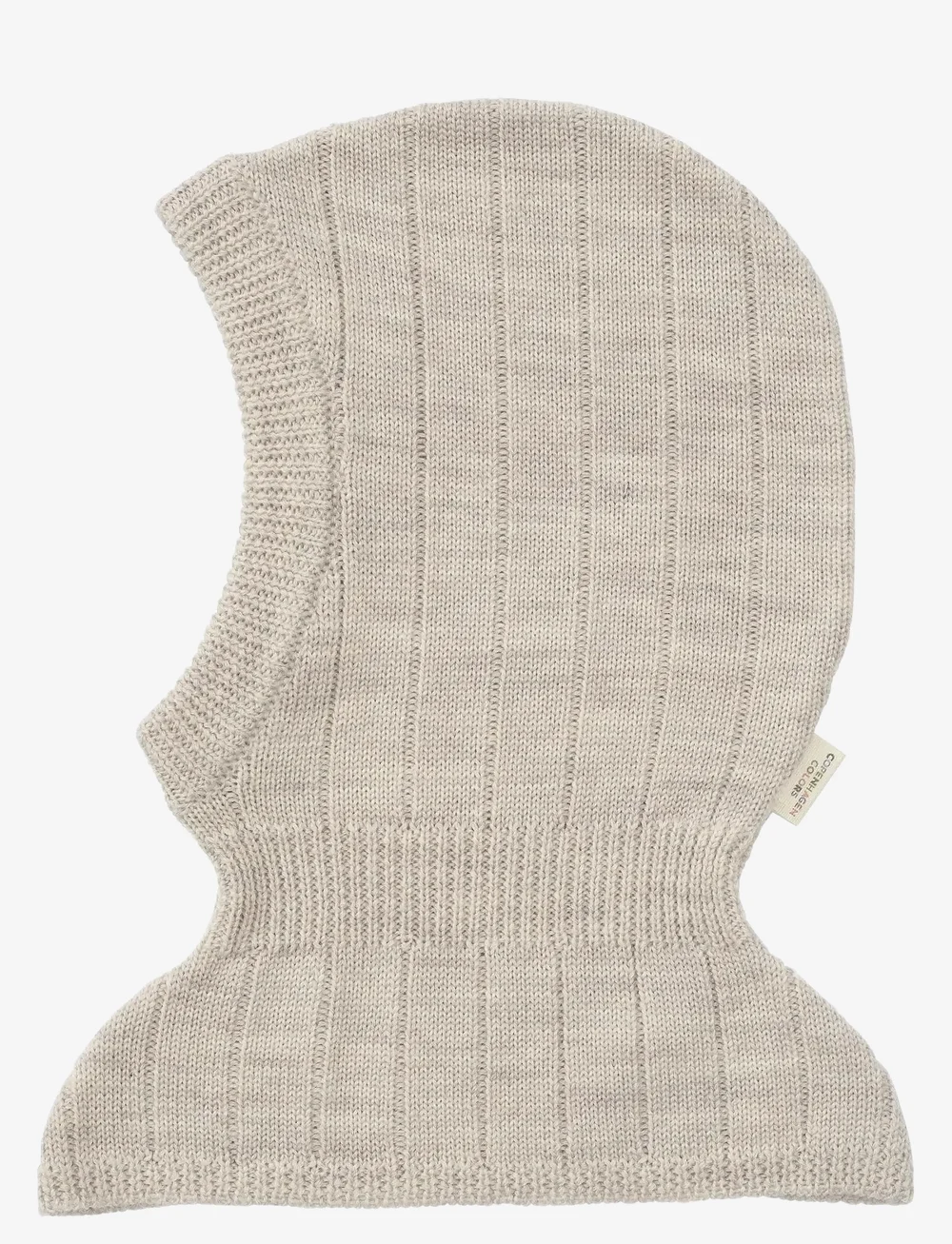 Copenhagen Colors - MERINO RIB KNITTED BALACLAVA - winteraccessoires - pale cream melange - 0