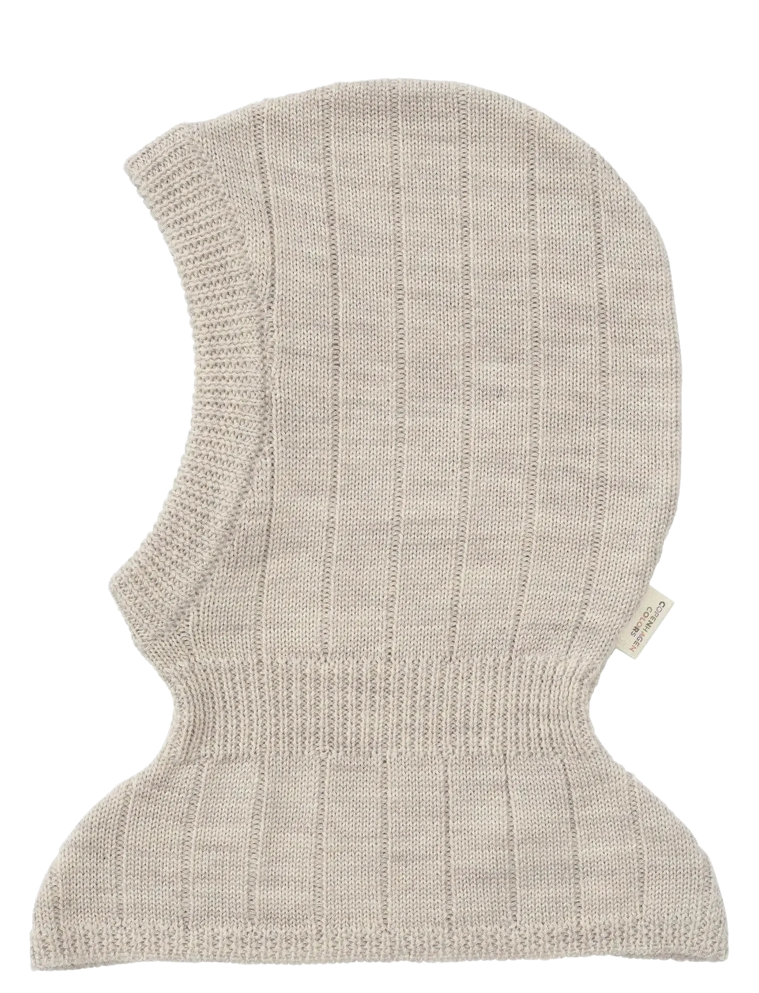 Copenhagen Colors MERINO RIB KNITTED BALACLAVA - Accessoarer - PALE CREAM MELANGE / cream