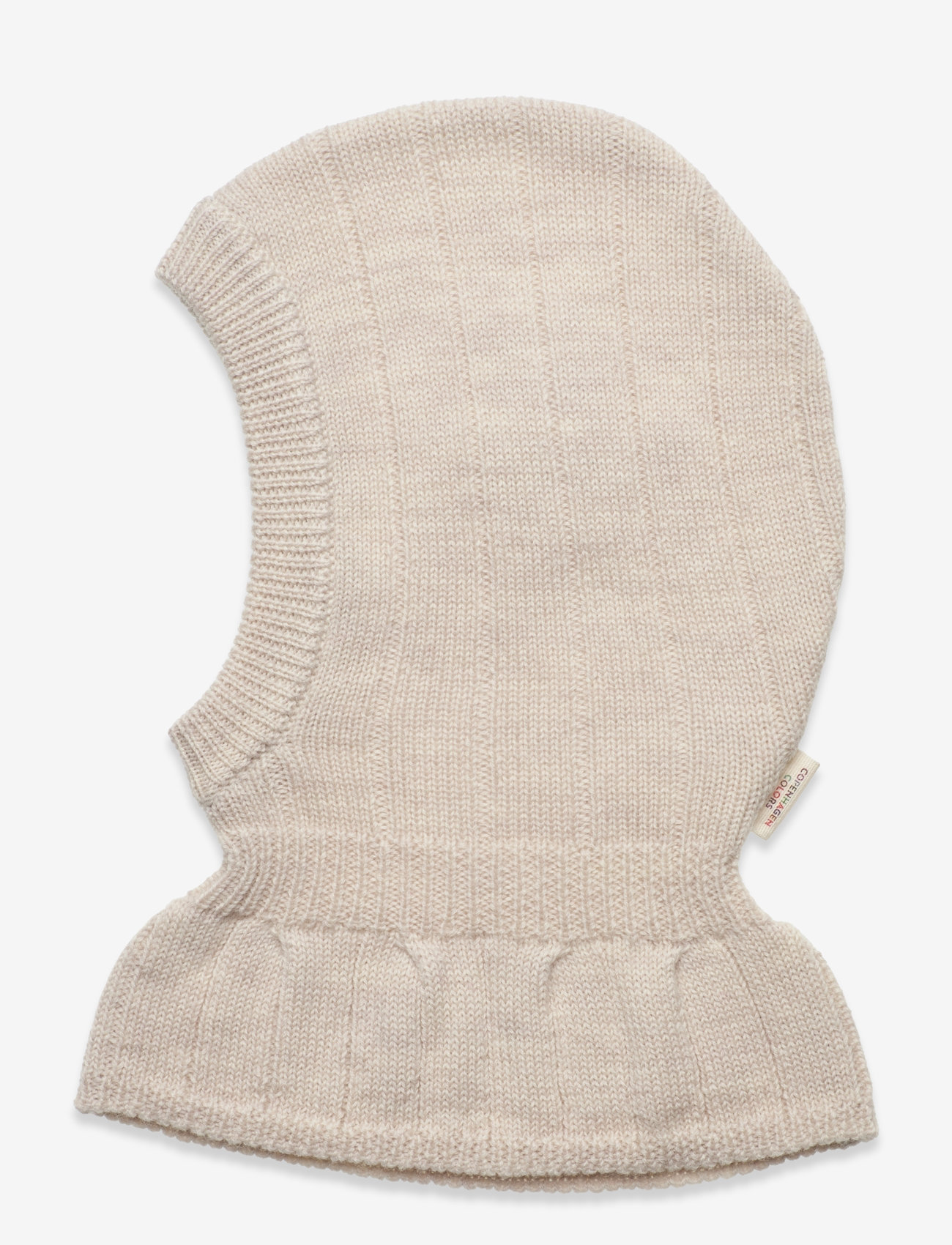 Copenhagen Colors - MERINO RIB KNITTED BALACLAVA - aksesuāri ziemai - pale cream melange - 1