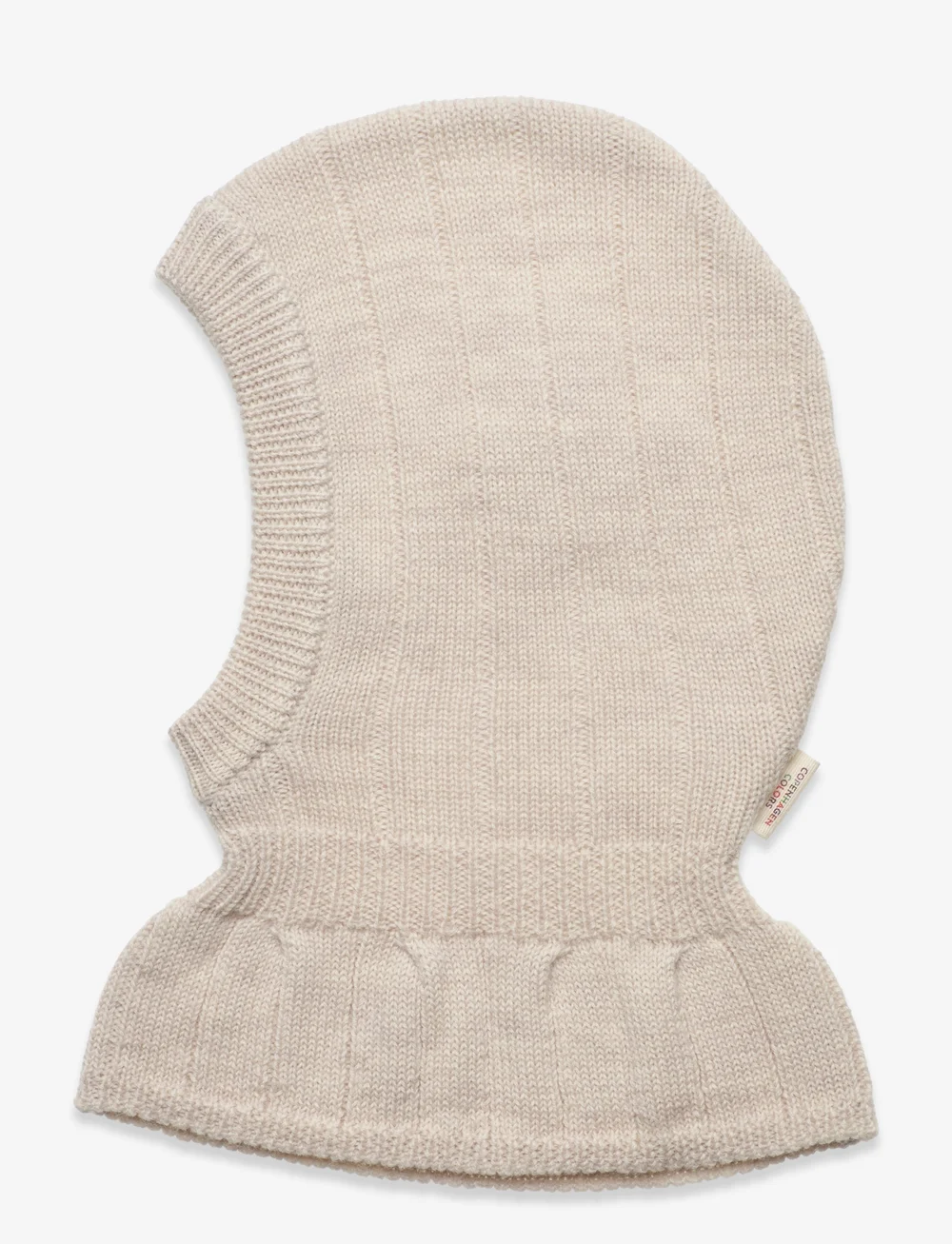 Copenhagen Colors - MERINO RIB KNITTED BALACLAVA - winteraccessoires - pale cream melange - 1