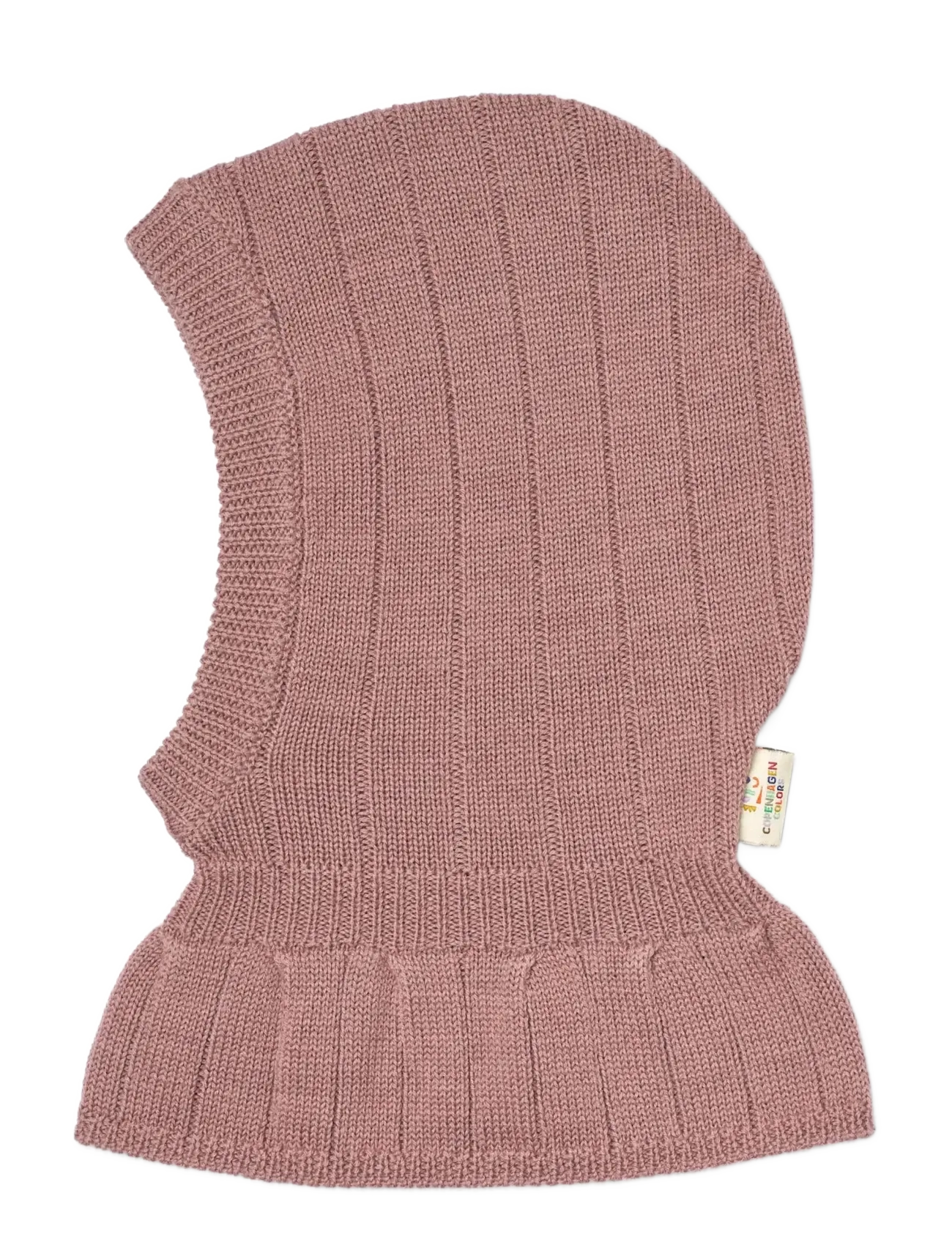 Copenhagen Colors Merino Rib Knitted Balaclava - Elefanthuer - WINTER ROSE / pink/rose