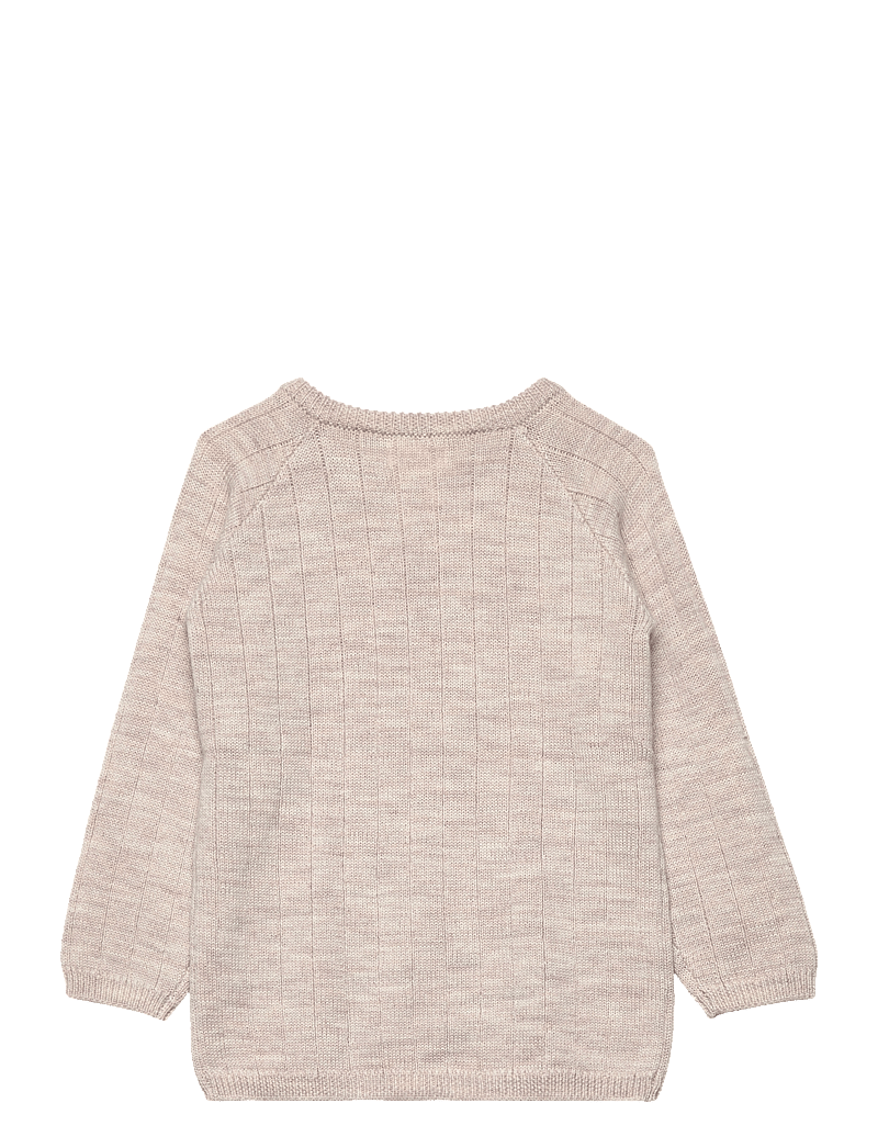 Copenhagen Colors - MERINO KNITTED BLOUSE - jumpers - pale cream melange - 2