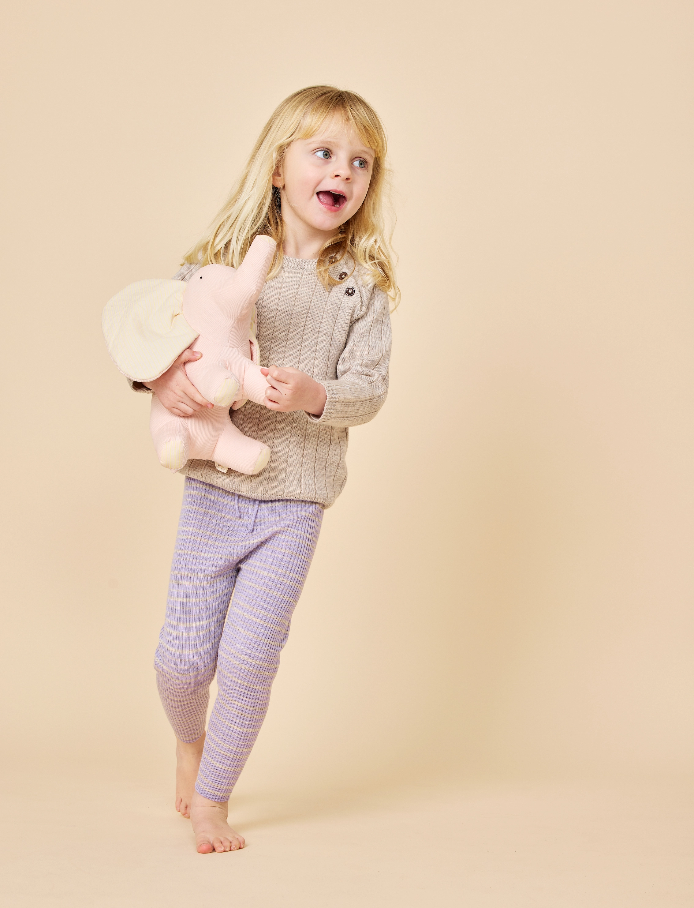 Copenhagen Colors - MERINO KNITTED BLOUSE - trøjer - pale cream melange - 3