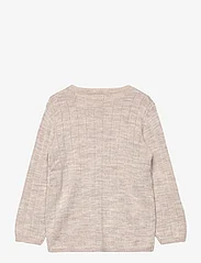 Copenhagen Colors - MERINO KNITTED CARDIGAN - susegamieji megztiniai - pale cream melange - 1