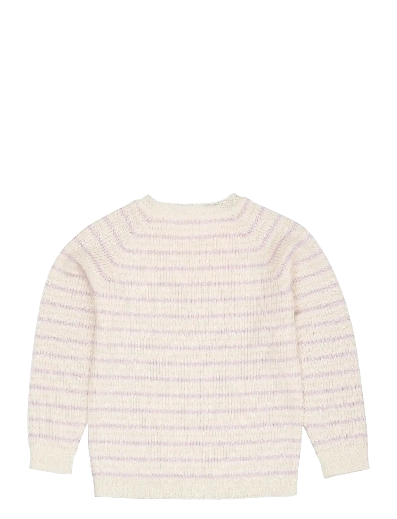 Copenhagen Colors - MERINO CLASSIC RIB BLOUSE - pulls - cream/lavender/dusty rose combi - 1
