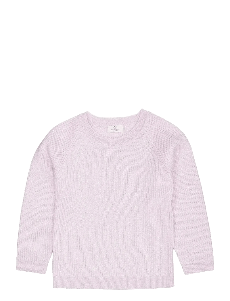 Copenhagen Colors - MERINO CLASSIC RIB BLOUSE - stickade tröjor - lavender - 0