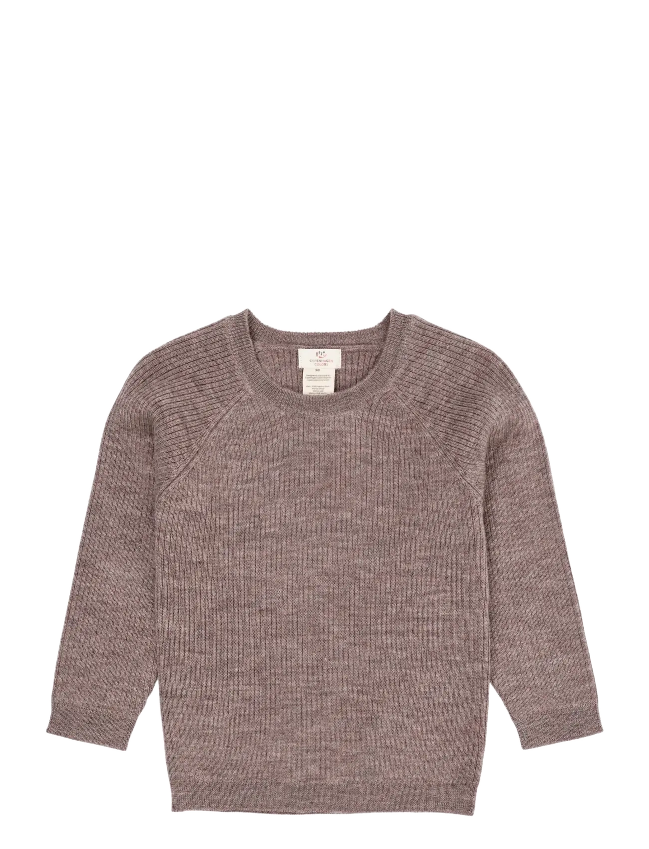 Copenhagen Colors Merino Classic Rib Blouse - Inspiration - NATURAL MELANGE / beige