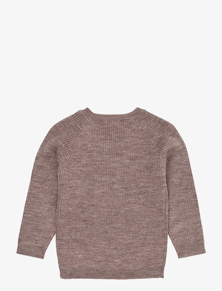 Copenhagen Colors - MERINO CLASSIC RIB BLOUSE - pullover - natural melange - 1