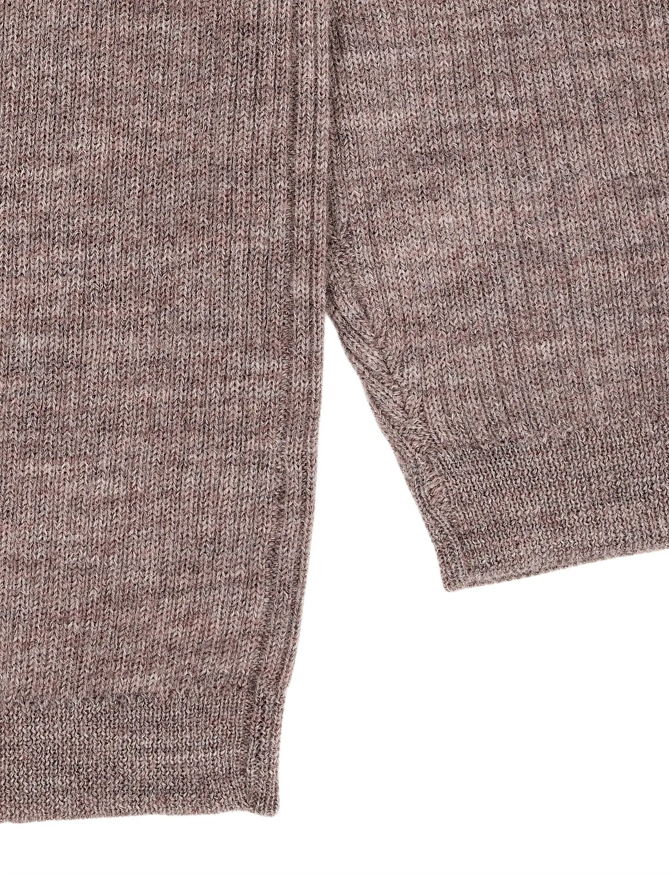 Copenhagen Colors - Merino Classic Rib Blouse - stickade tröjor - natural melange - 5