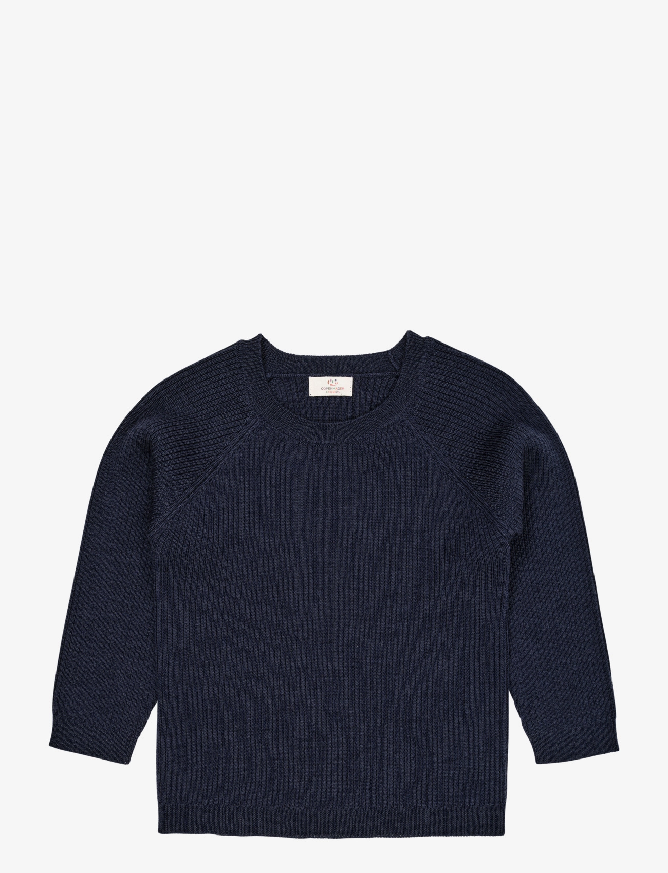 Copenhagen Colors MERINO CLASSIC RIB BLOUSE - Stickade tröjor - NAVY / navy