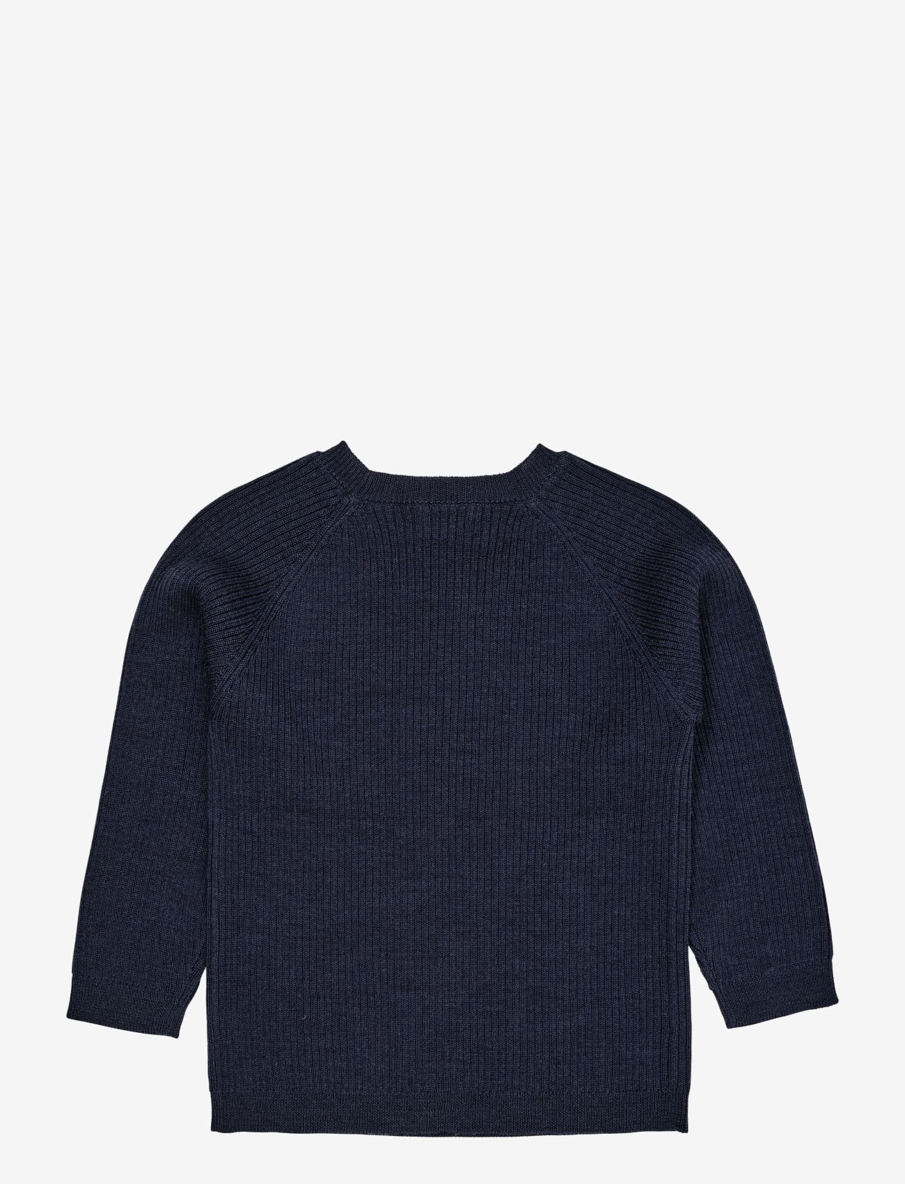 Copenhagen Colors - MERINO CLASSIC RIB BLOUSE - stickade tröjor - navy - 1