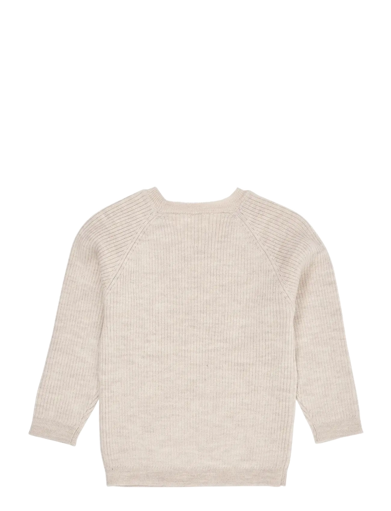 Copenhagen Colors - Merino Classic Rib Blouse - džemprid - pale cream melange - 2