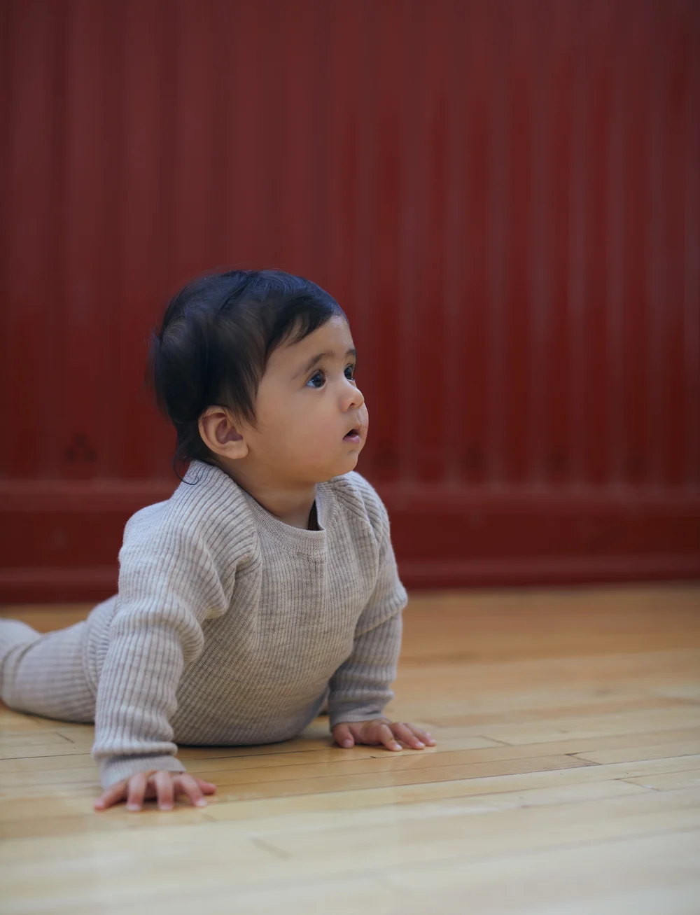 Copenhagen Colors - MERINO CLASSIC RIB BLOUSE - pullover - pale cream melange - 0
