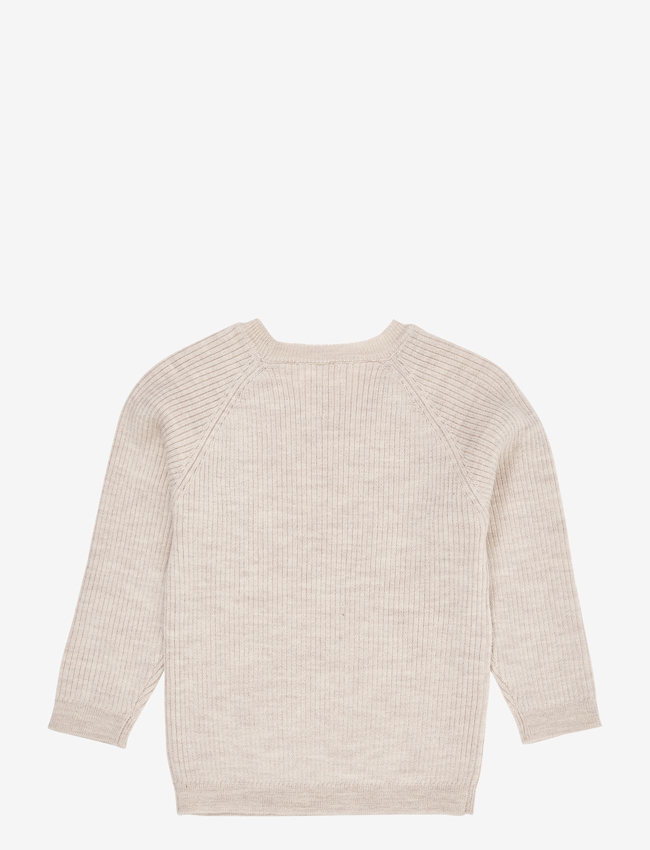 Copenhagen Colors - MERINO CLASSIC RIB BLOUSE - trøjer - pale cream melange - 2