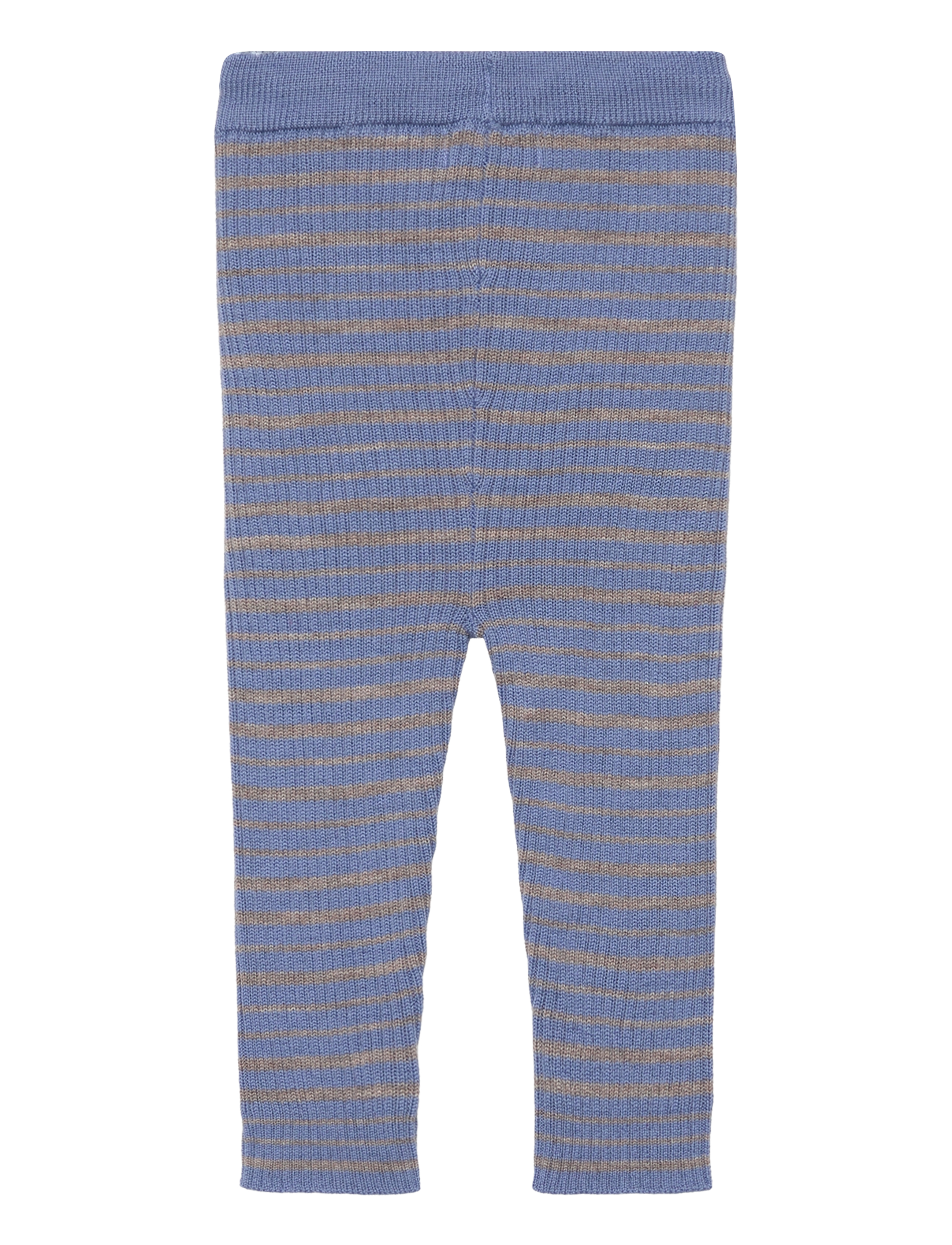 Copenhagen Colors - MERINO CLASSIC RIB LEGGINGS W. DRAWSTRINGS - laveste priser - natural melange/ blue comb. - 1