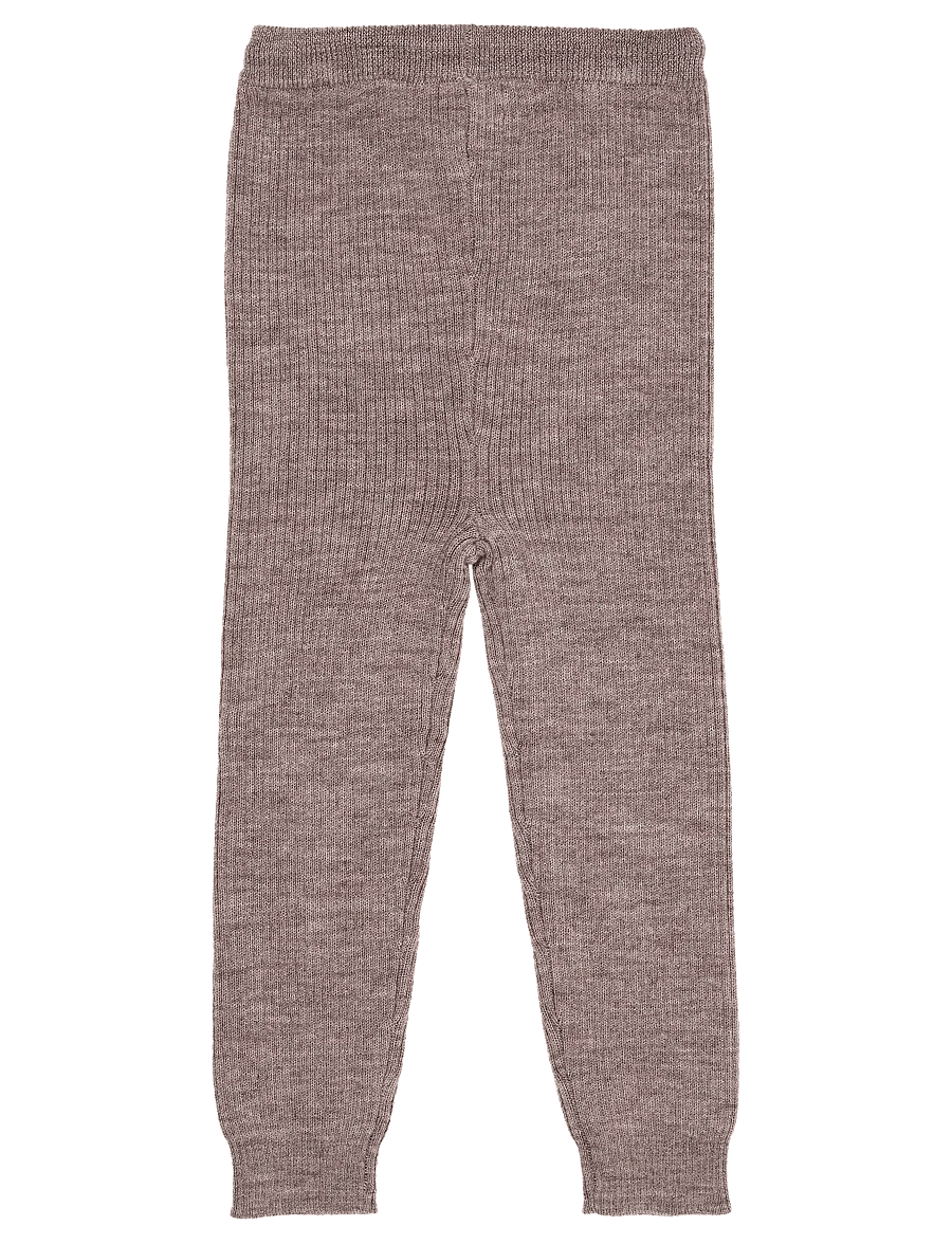 Copenhagen Colors - MERINO CLASSIC RIB LEGGINGS W. DRAWSTRINGS - leggings - natural melange - 1