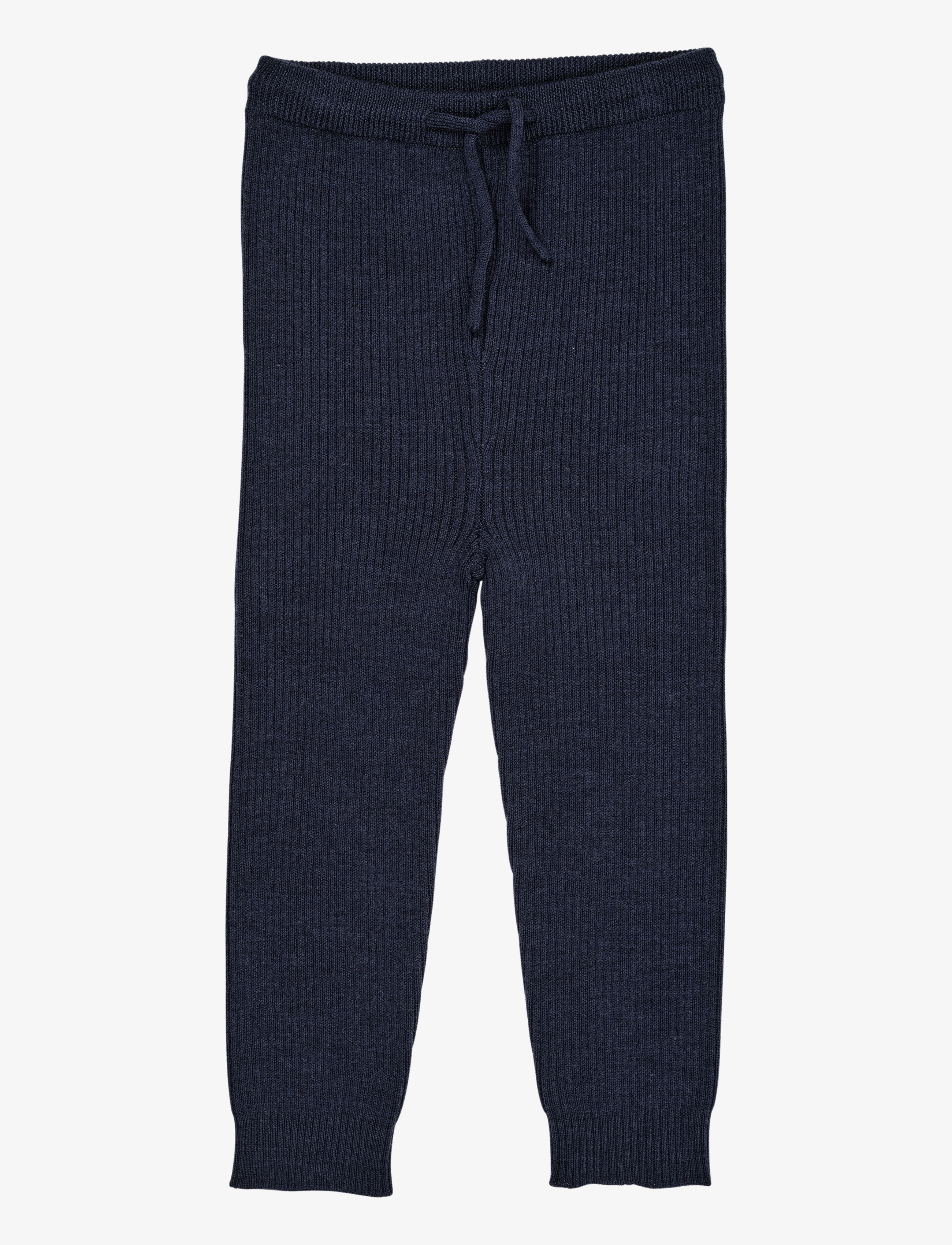 Copenhagen Colors MERINO CLASSIC RIB LEGGINGS W. DRAWSTRINGS - Leggings - NAVY / navy