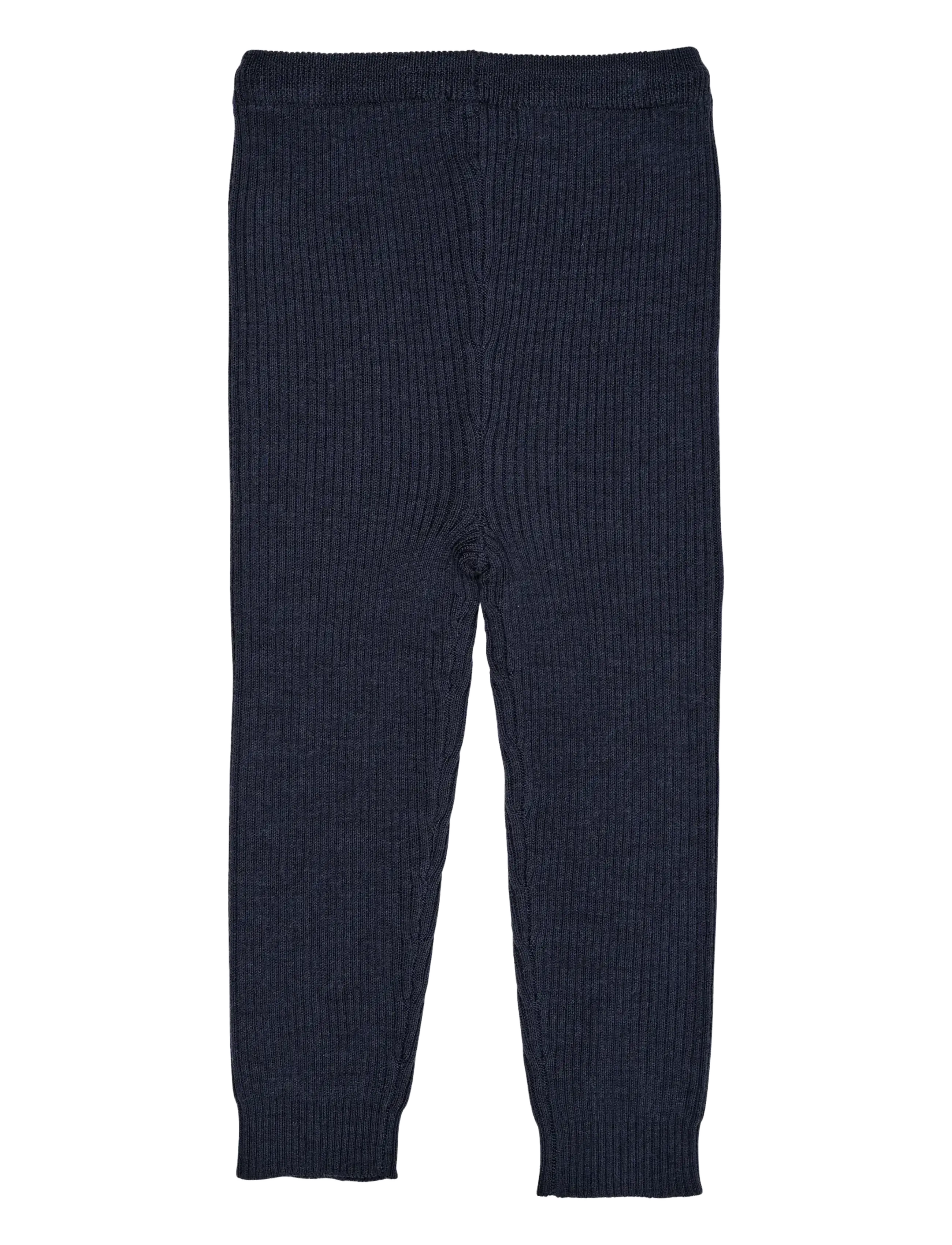 Copenhagen Colors - Merino Classic Rib Leggings with Drawstrings - base layer baby - navy - 1