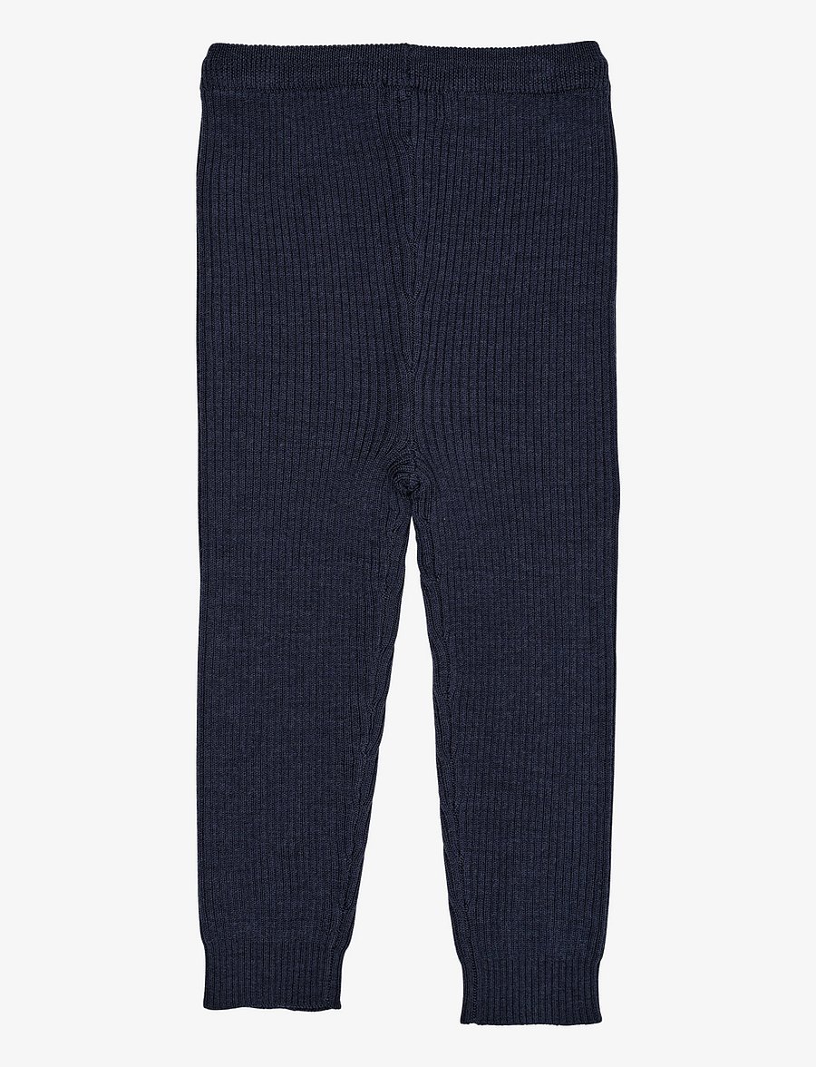 Copenhagen Colors - MERINO CLASSIC RIB LEGGINGS W. DRAWSTRINGS - leggings - navy - 2