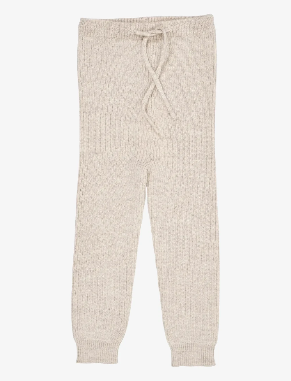 Copenhagen Colors - MERINO CLASSIC RIB LEGGINGS W. DRAWSTRINGS - retuusid - pale cream melange - 1
