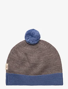 KNITTED BEANIE WITH POMPOM, Copenhagen Colors