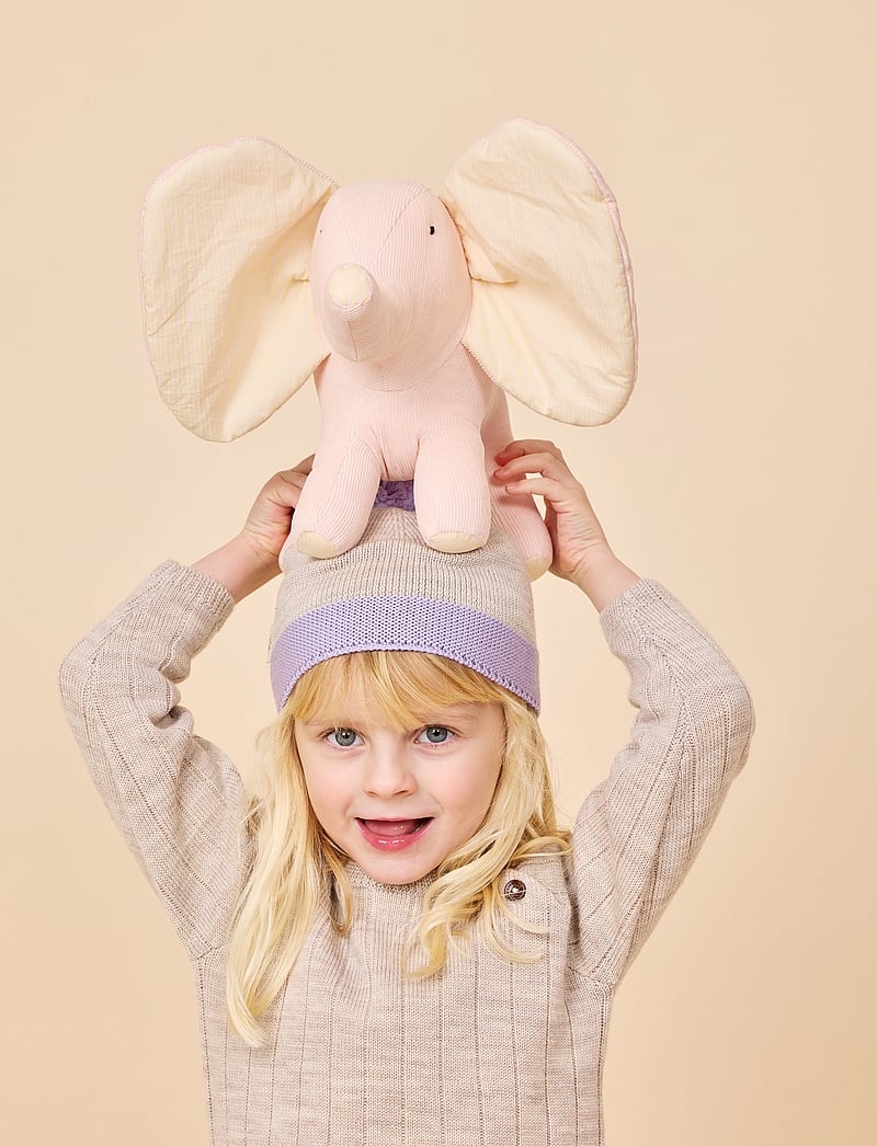 Copenhagen Colors - KNITTED BEANIE WITH POMPOM - wintermützen - lavender/ pale cream melange comb. - 0