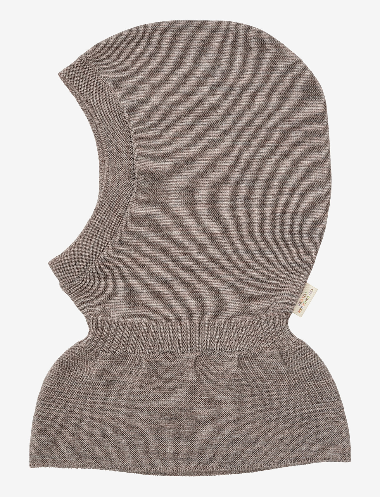 Copenhagen Colors - LT. KNITTED MERINO BALACLAVA WITH FRILL - vinteraccessoarer - natural melange - 2