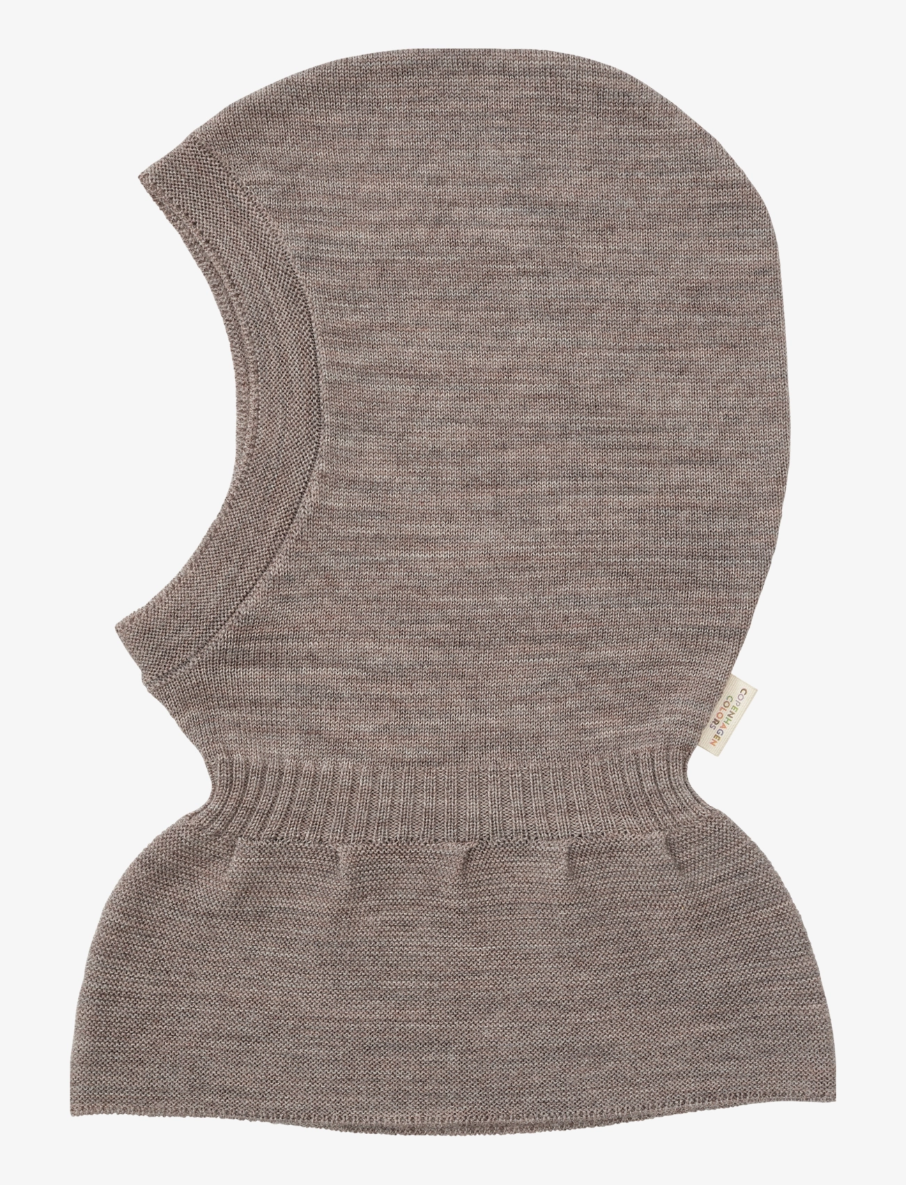 Copenhagen Colors - LT. KNITTED MERINO BALACLAVA WITH FRILL - accessoires d'hiver - natural melange - 2