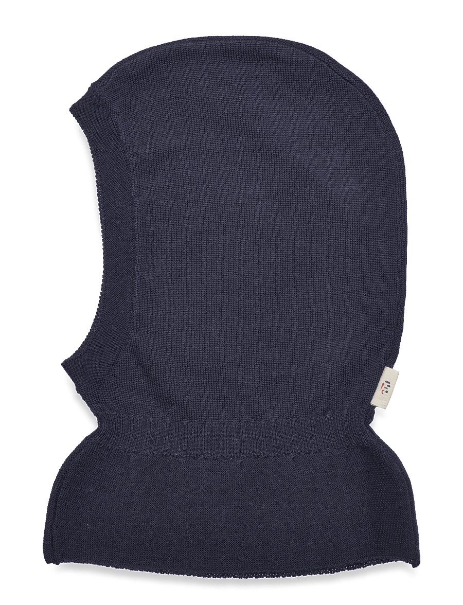Copenhagen Colors - LT. KNITTED MERINO BALACLAVA WITH FRILL - winteraccessoires - navy - 1