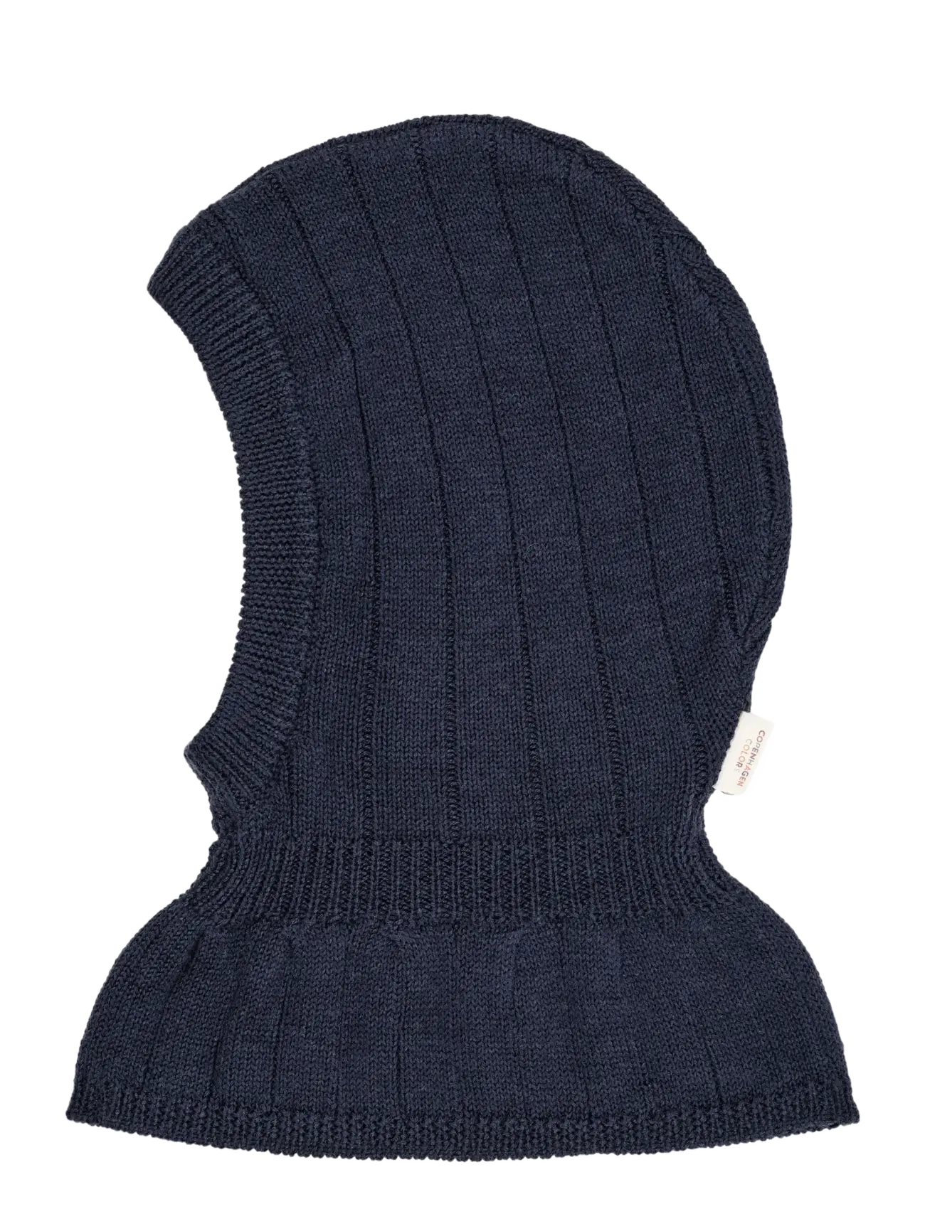Copenhagen Colors - Lt. Knitted Merino Balaclava with Frill - navy - 1