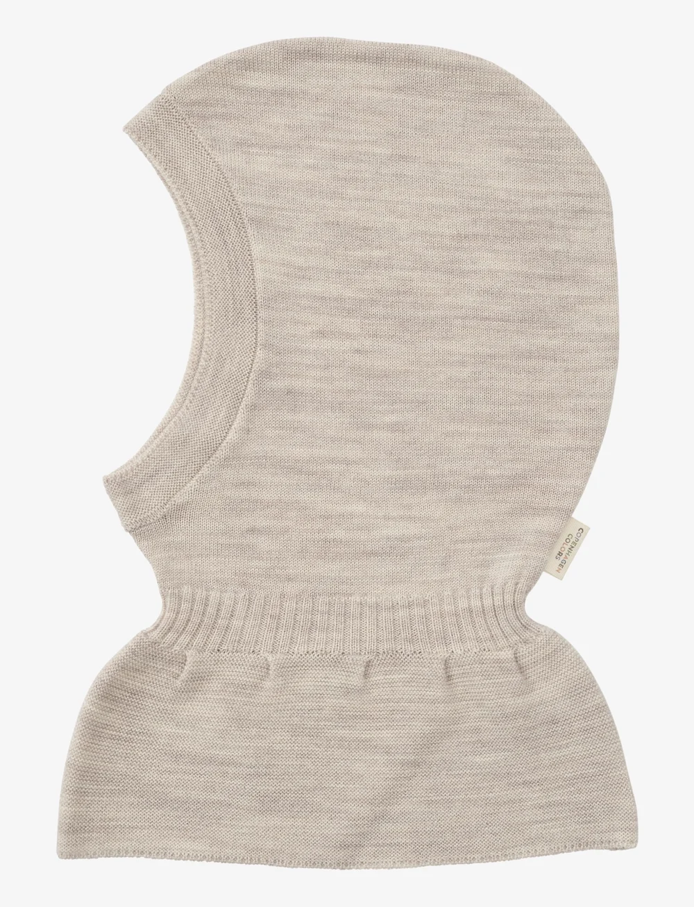 Copenhagen Colors - LT. KNITTED MERINO BALACLAVA WITH FRILL - vinteraccessoarer - pale cream melange - 1