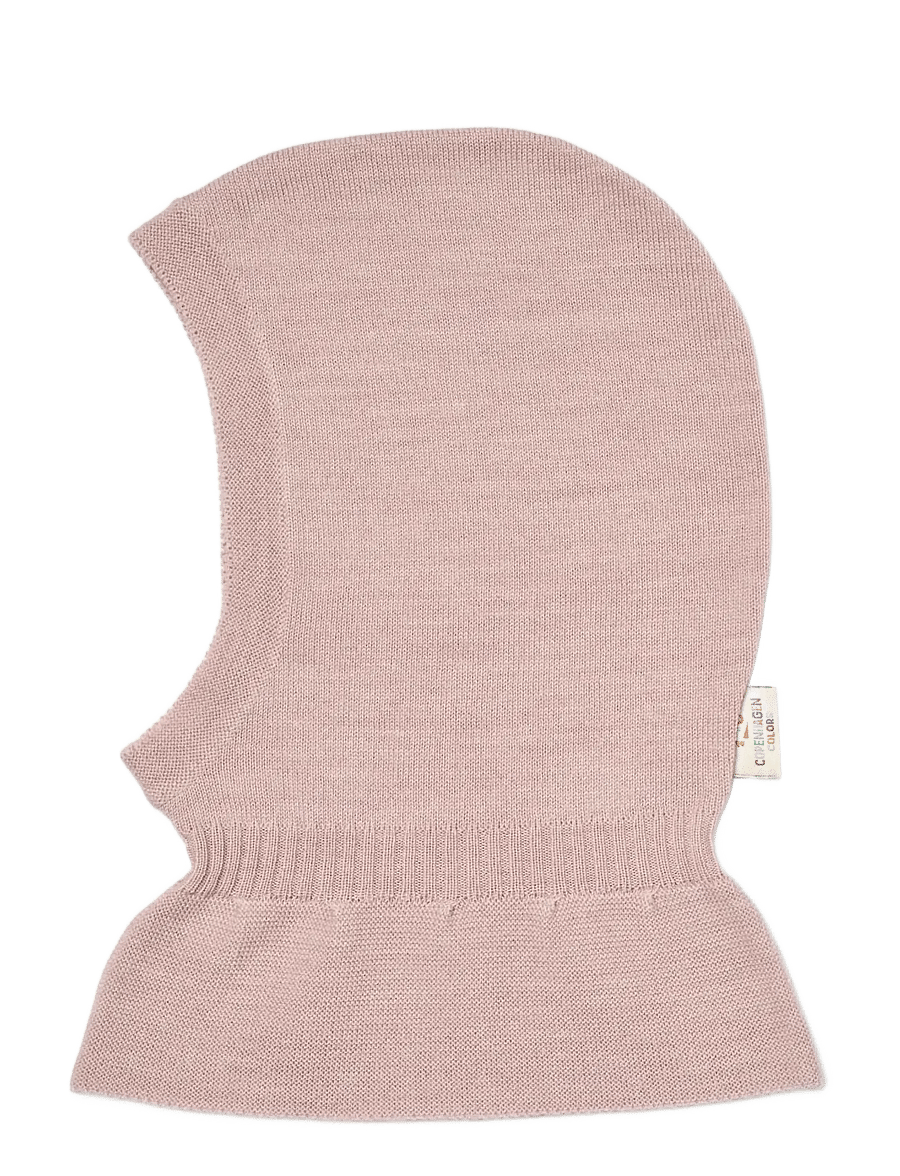 Copenhagen Colors - Lt. Knitted Merino Balaclava with Frill - vinteraccessoarer - violet ice - 0
