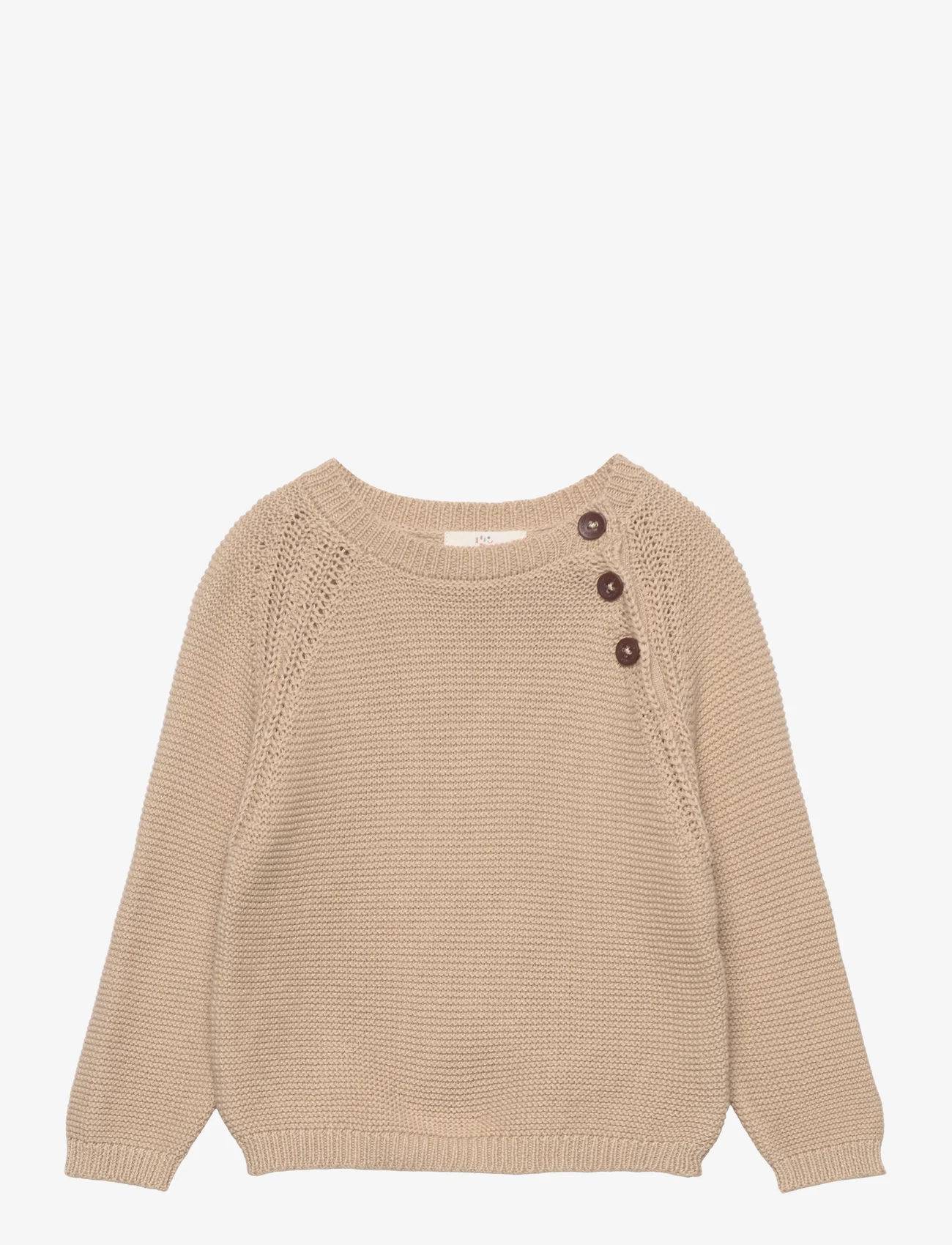 Copenhagen Colors - KNITTED PLAIN PULLOVER - pullover - lt taupe - 0