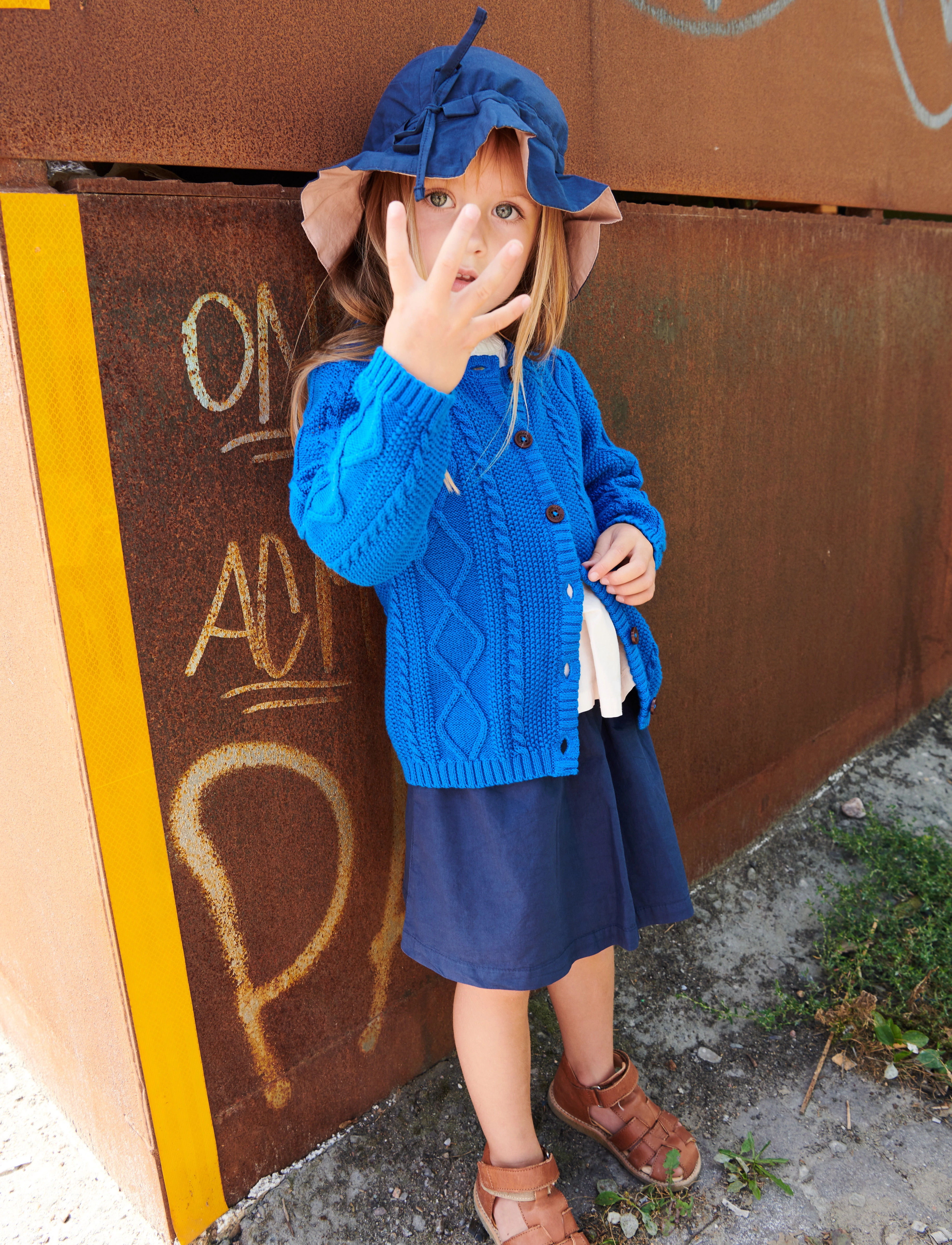 Copenhagen Colors - CLASSIC CRISP POPLIN SKIRT - navy - 3